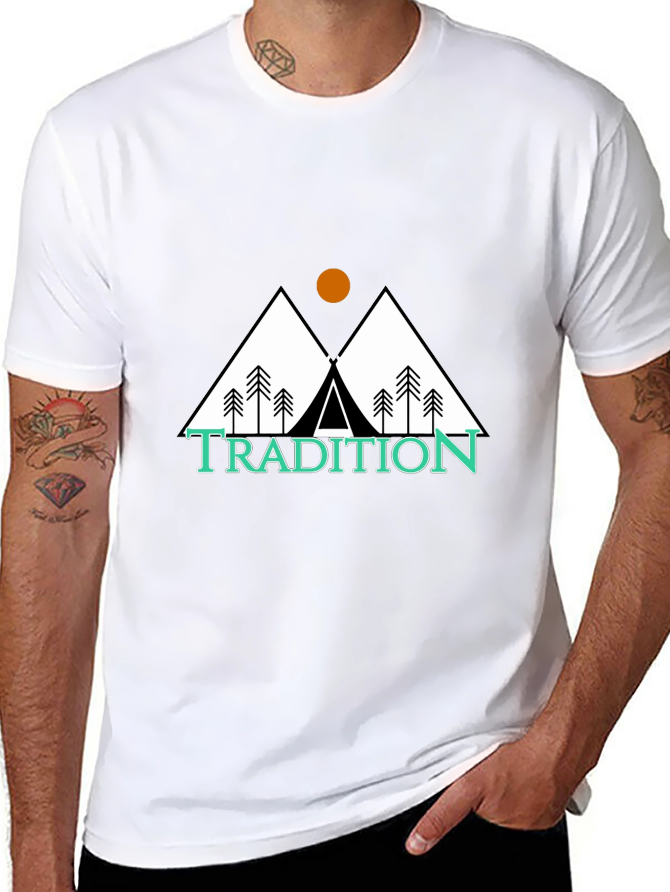 Tradition Graphic Tee - Mountain Tent Design