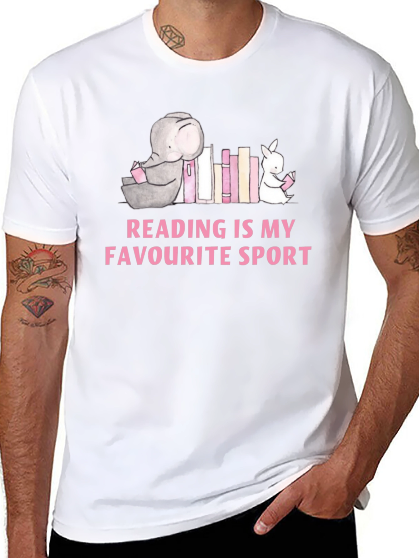 Reading is My Favorite Sport Graphic T-Shirt