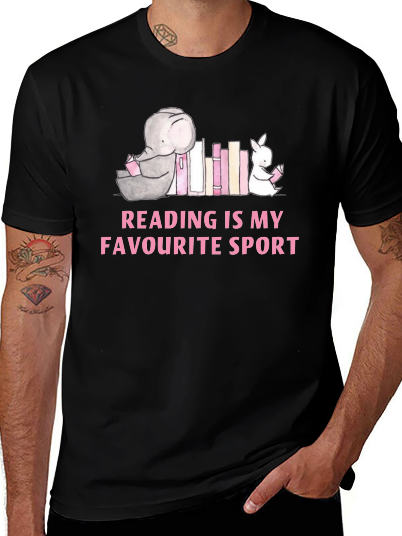 Reading is My Favorite Sport Graphic T-Shirt