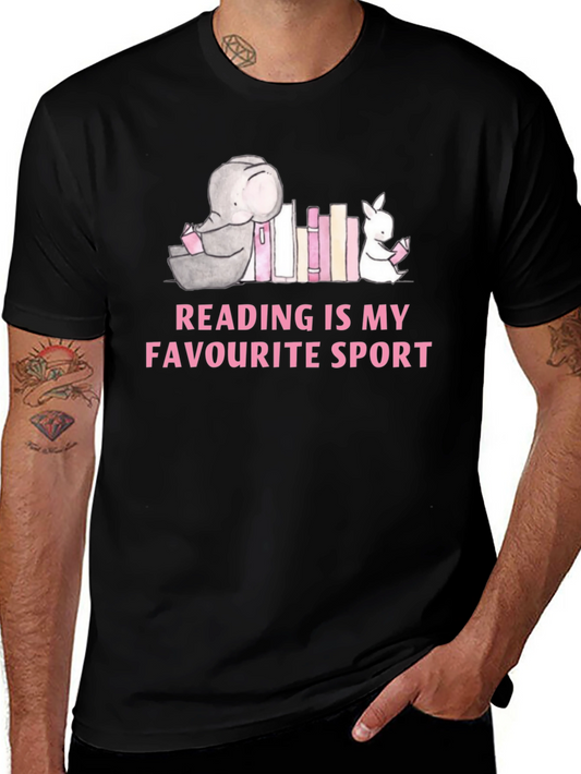 Reading is My Favorite Sport Graphic T-Shirt