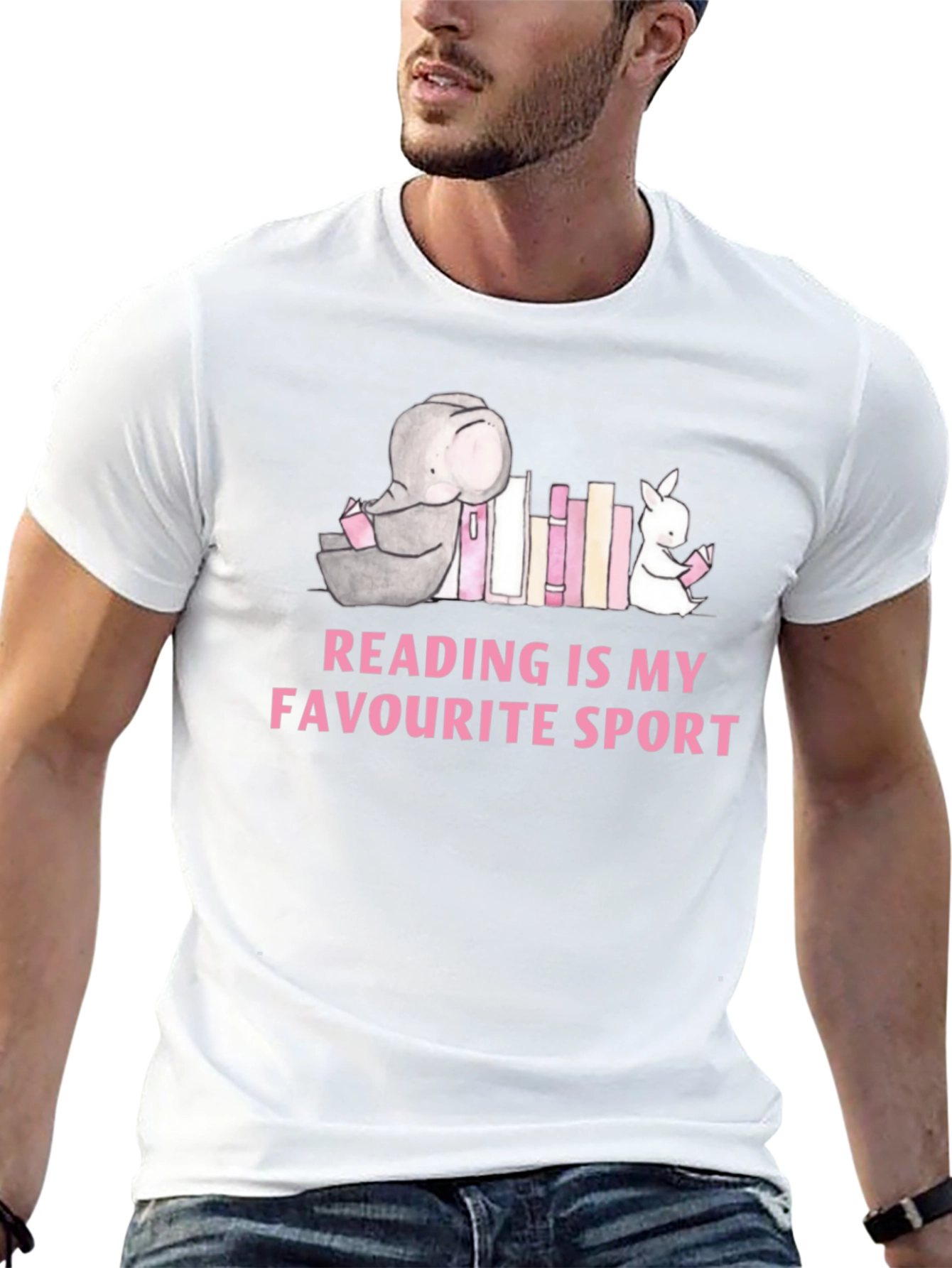 Reading is My Favorite Sport Graphic T-Shirt