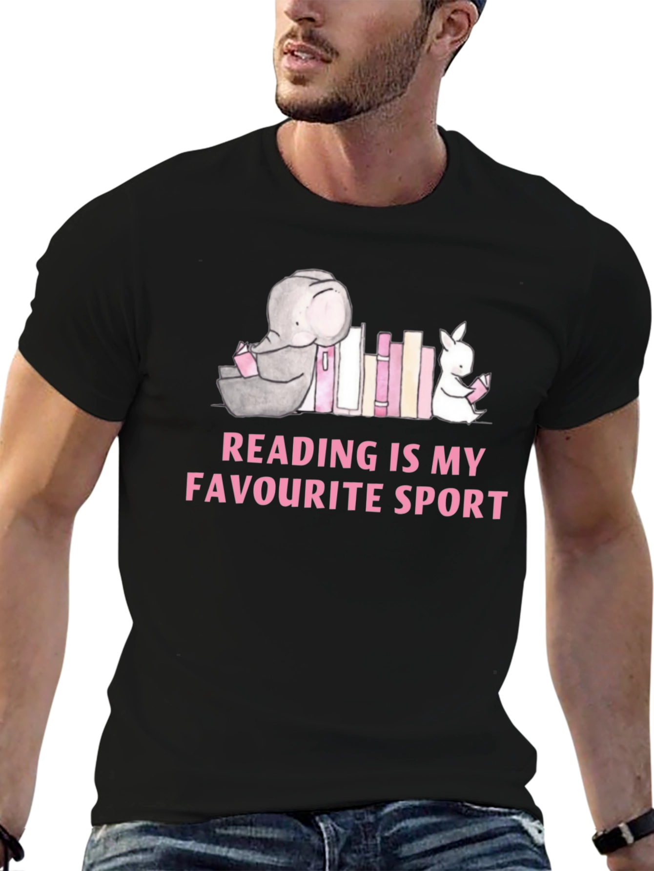 Reading is My Favorite Sport Graphic T-Shirt
