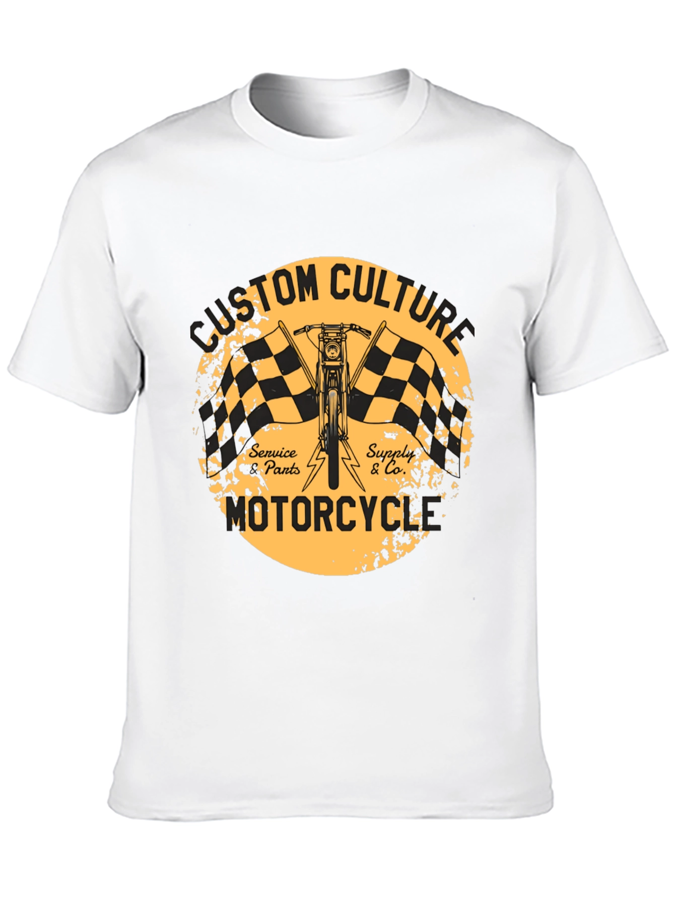 Custom Culture Motorcycle T-Shirt - Black