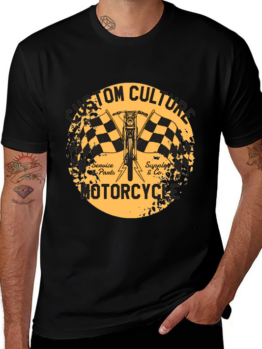 Custom Culture Motorcycle T-Shirt - Black
