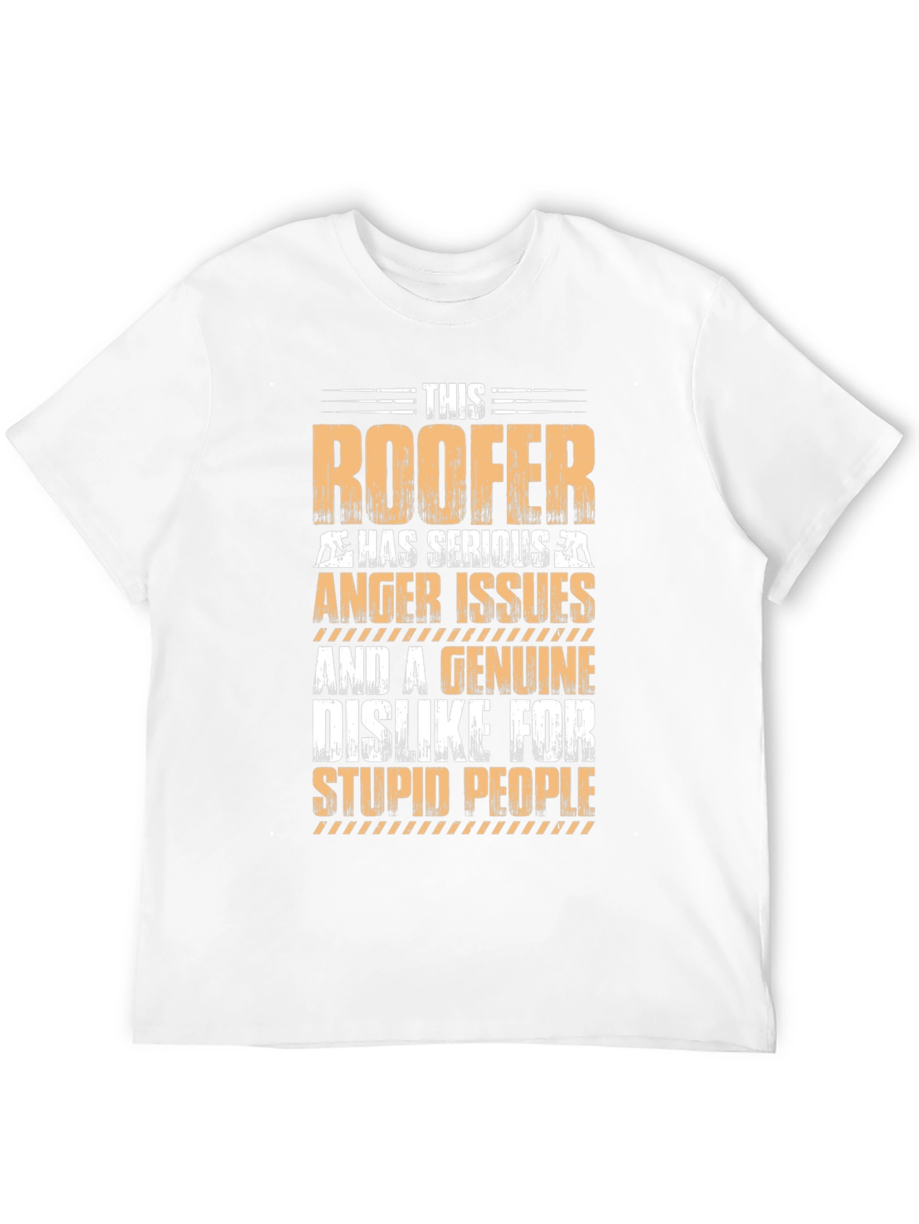 Roofer Anger Issues Graphic T-Shirt