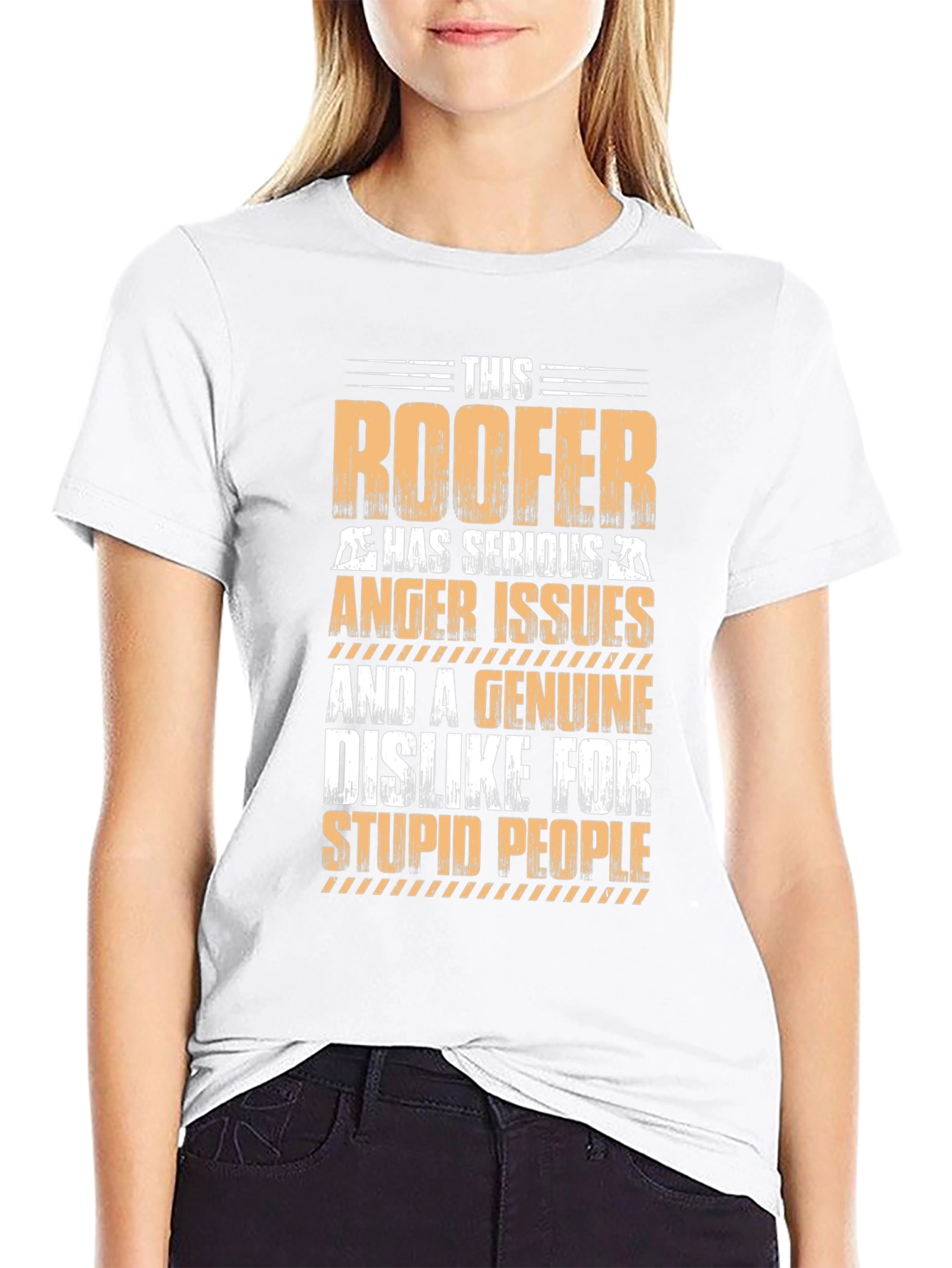 Roofer Anger Issues Graphic T-Shirt