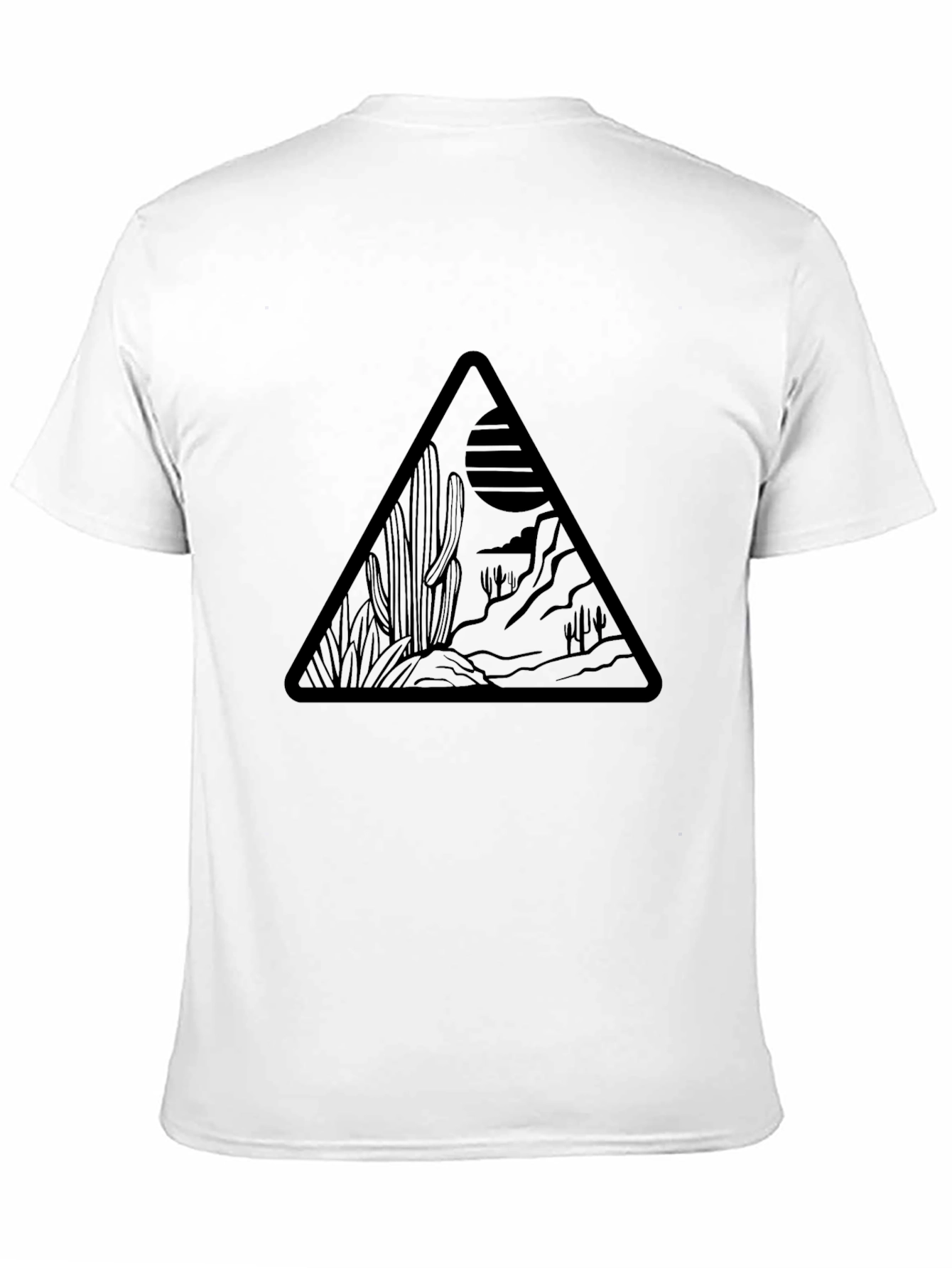 Desert Scene Graphic Tee - Black