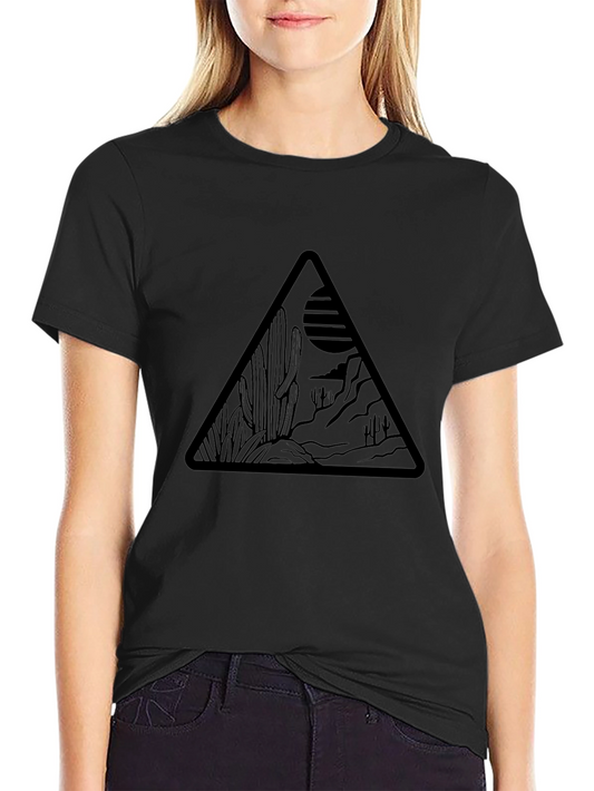 Desert Scene Graphic Tee - Black