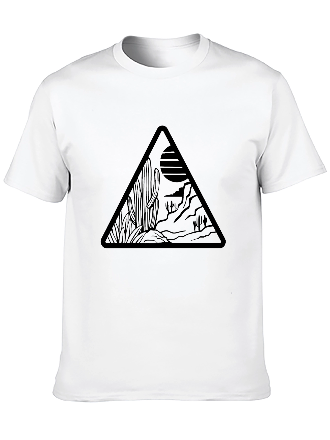 Desert Scene Graphic Tee - Black