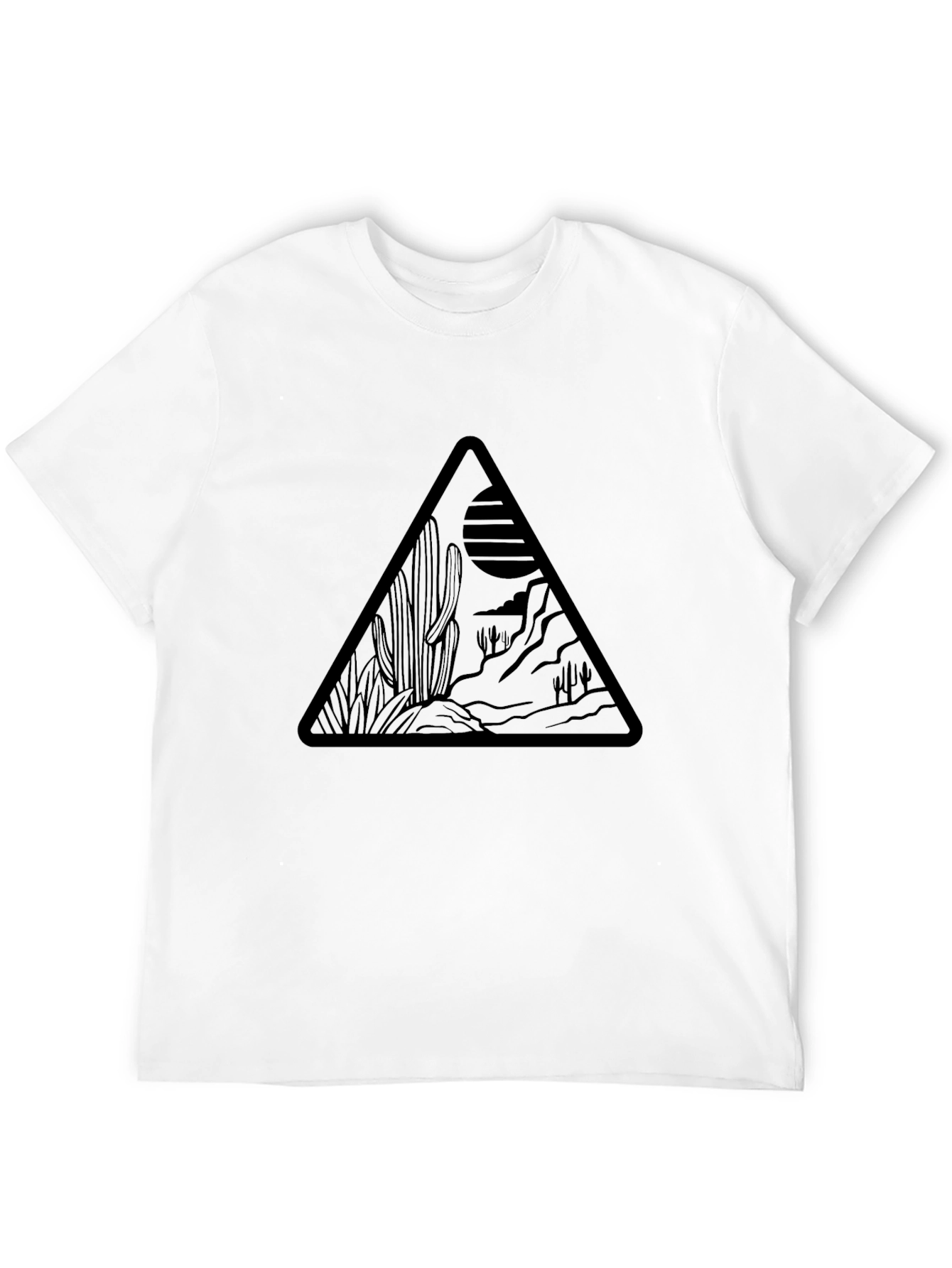 Desert Scene Graphic Tee - Black