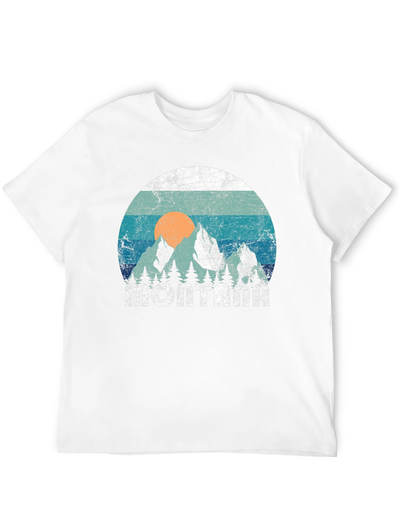 Retro Montana Mountains Graphic Tee