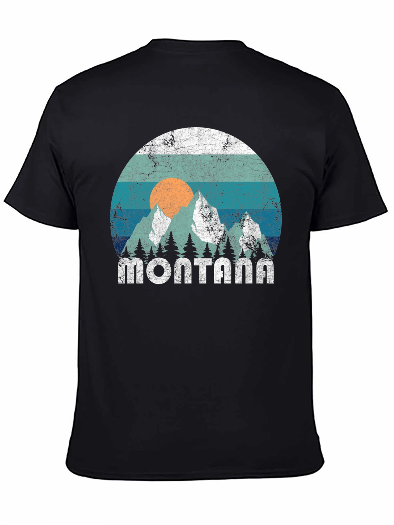 Retro Montana Mountains Graphic Tee