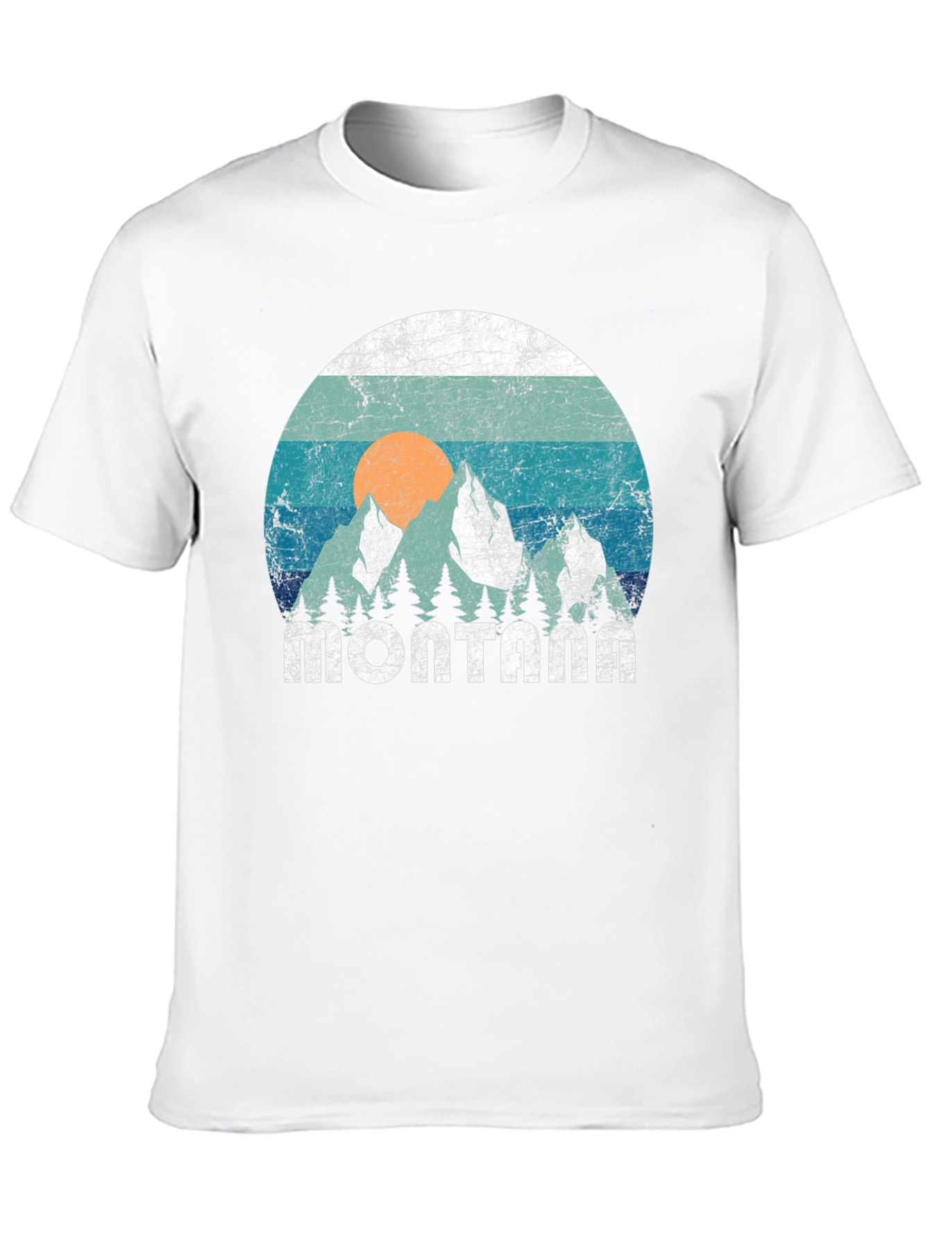 Retro Montana Mountains Graphic Tee