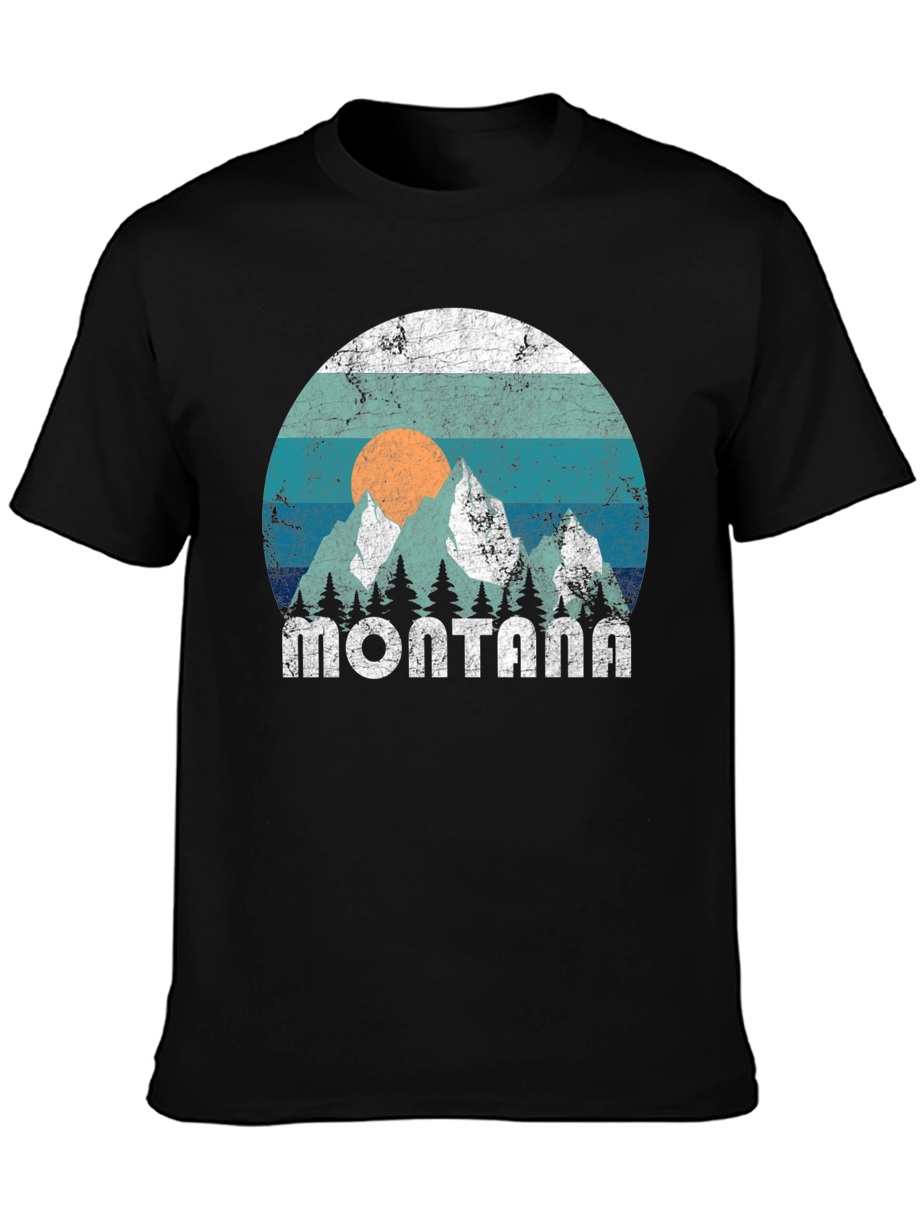 Retro Montana Mountains Graphic Tee