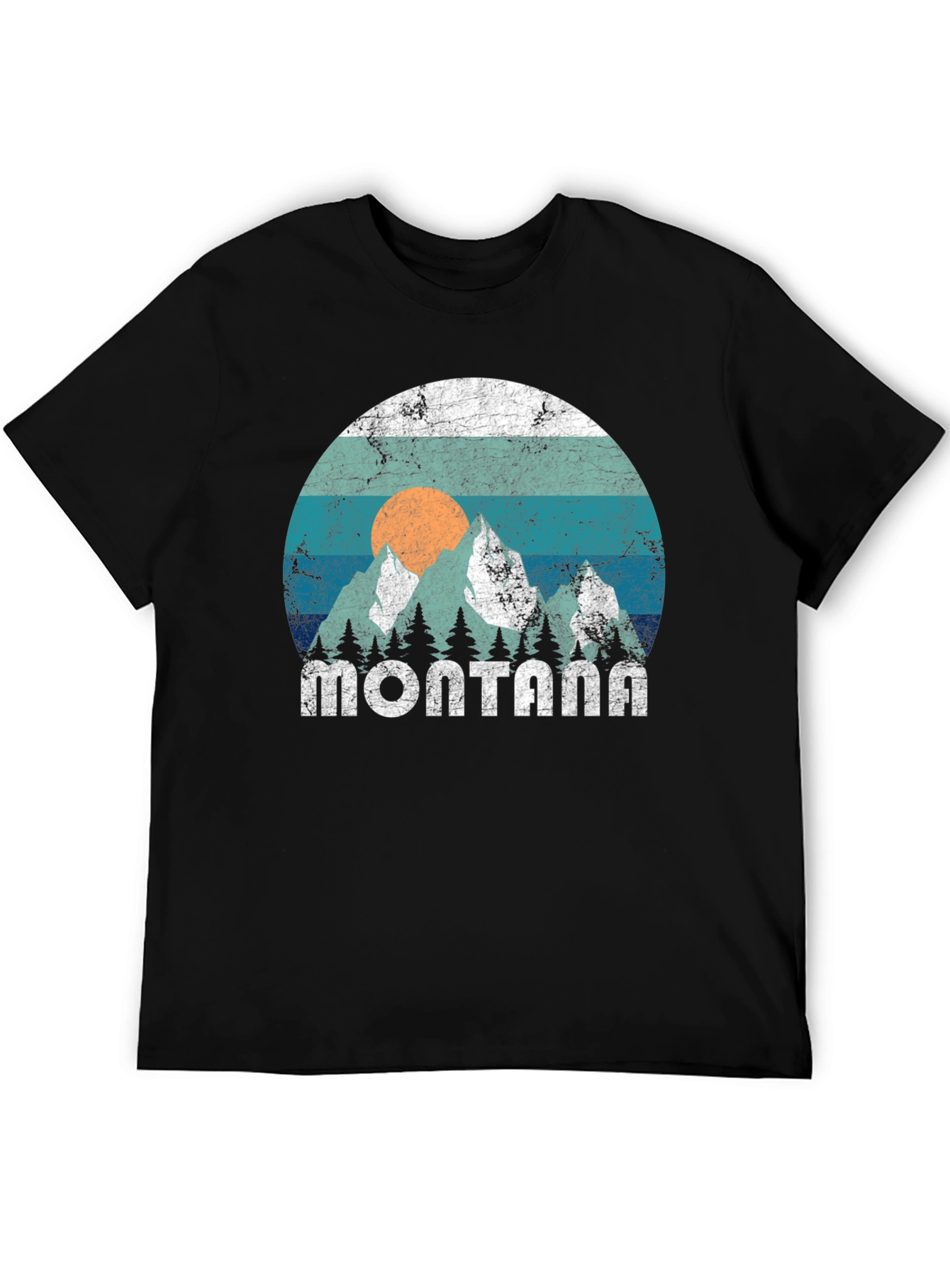 Retro Montana Mountains Graphic Tee