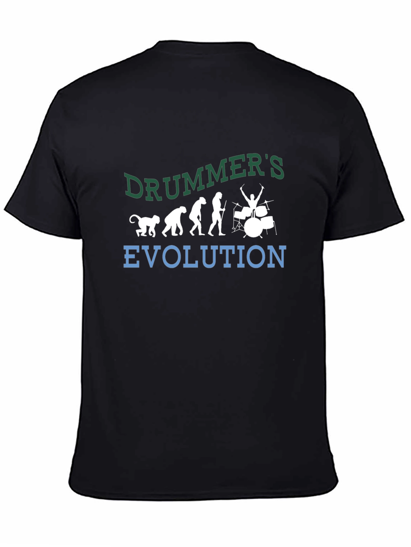 Drummer Evolution Graphic Tee - Music Lover Shirt