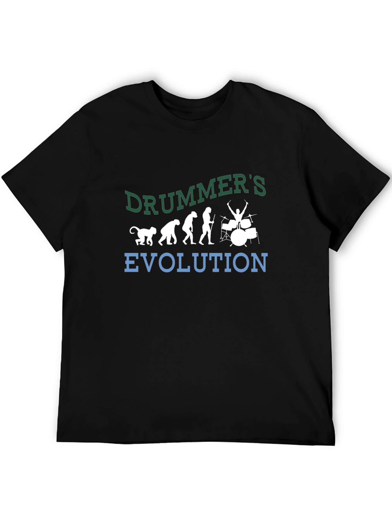 Drummer Evolution Graphic Tee - Music Lover Shirt