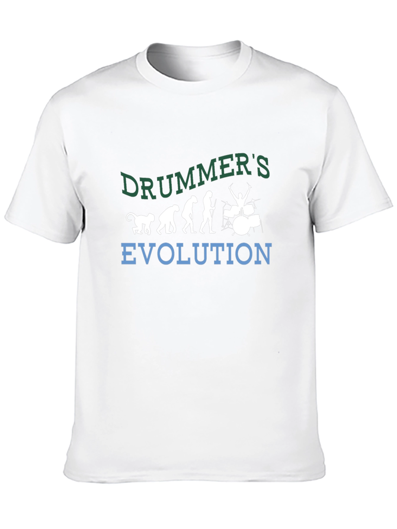 Drummer Evolution Graphic Tee - Music Lover Shirt