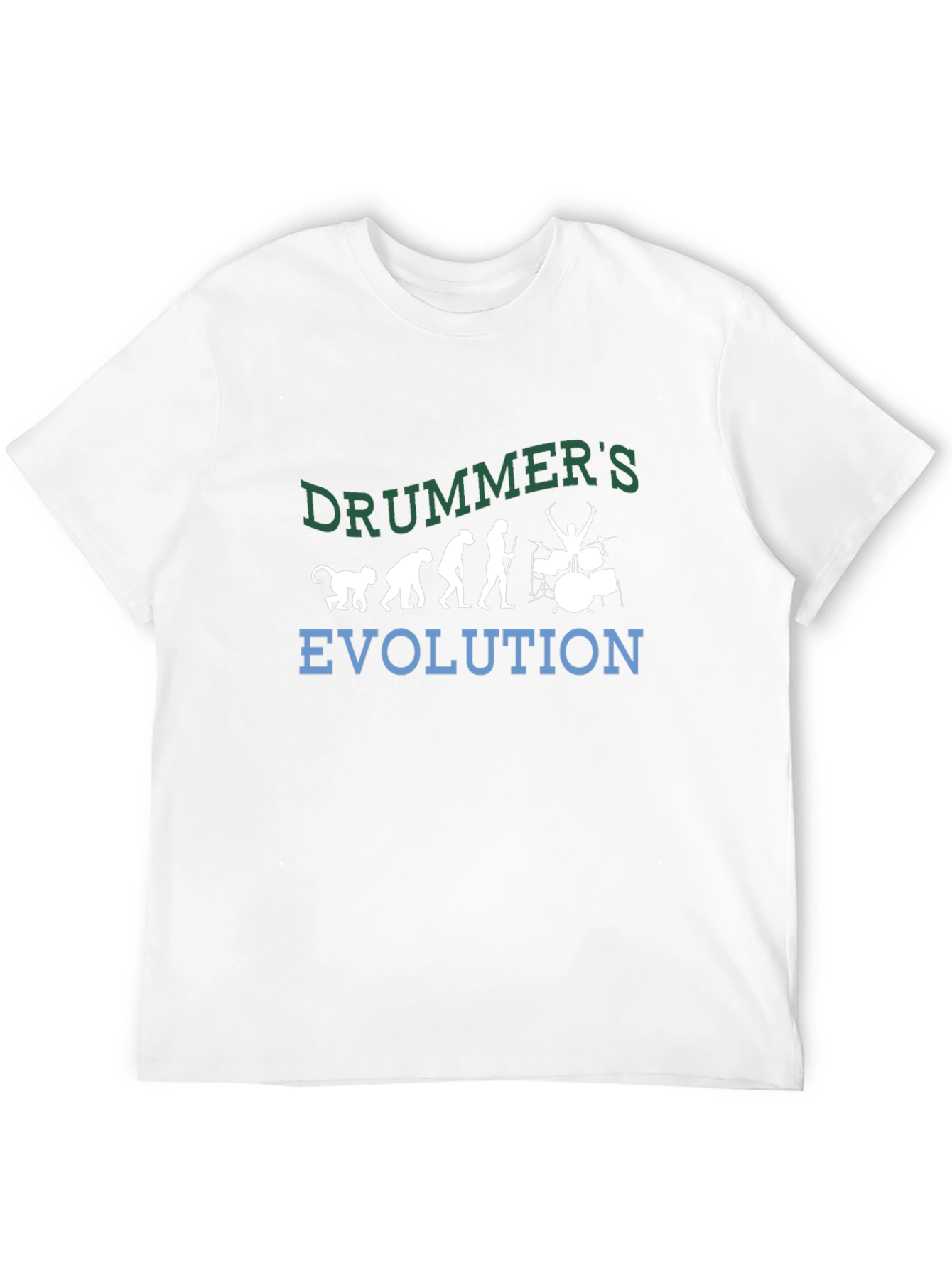 Drummer Evolution Graphic Tee - Music Lover Shirt