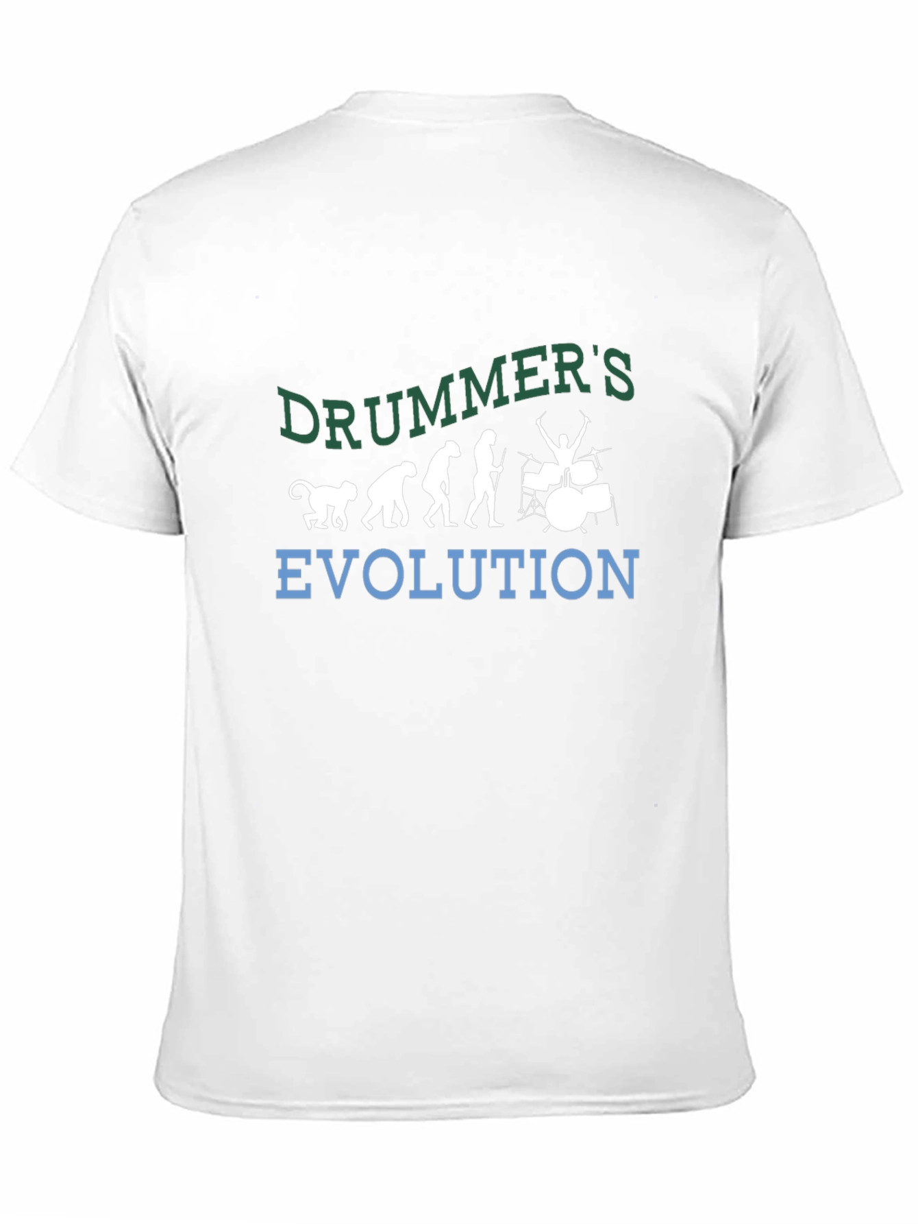 Drummer Evolution Graphic Tee - Music Lover Shirt