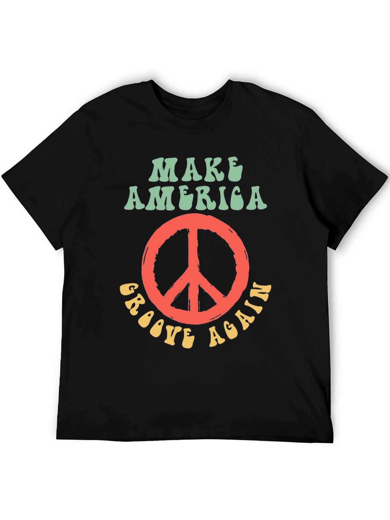 Groovy Peace Sign T-Shirt - Make America Groove Again