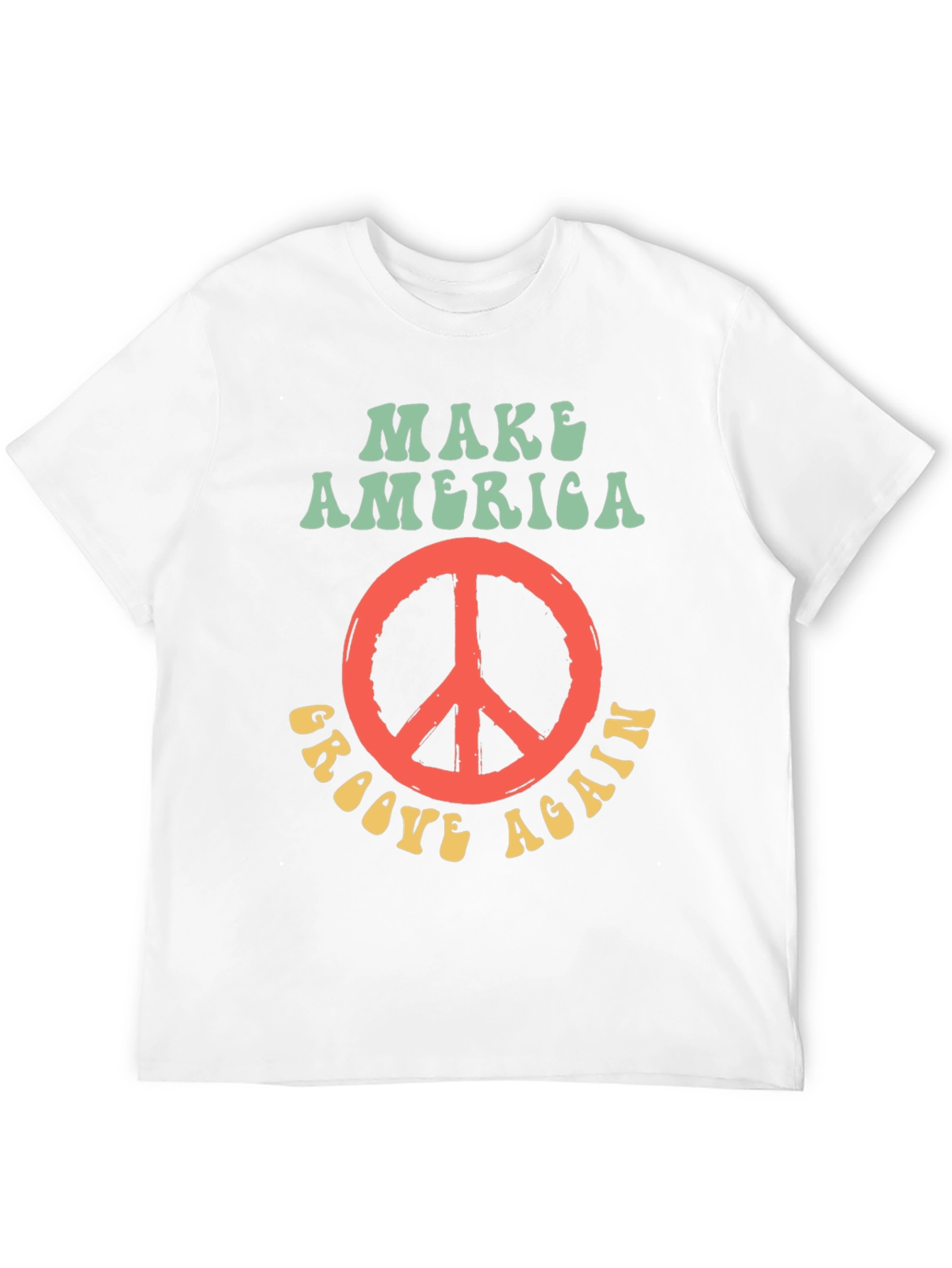 Groovy Peace Sign T-Shirt - Make America Groove Again