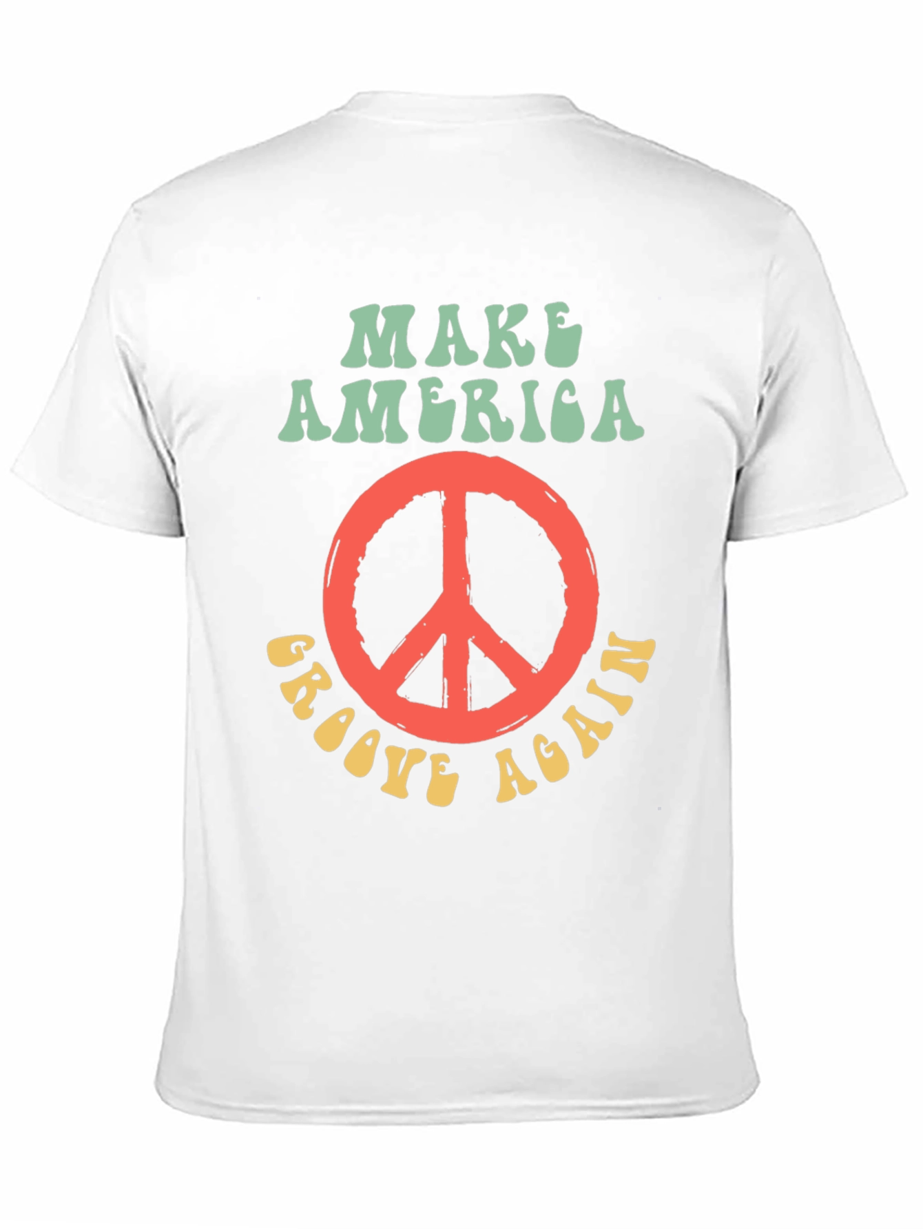 Groovy Peace Sign T-Shirt - Make America Groove Again