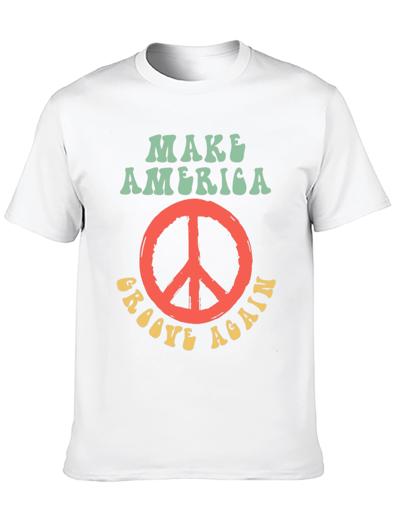 Groovy Peace Sign T-Shirt - Make America Groove Again