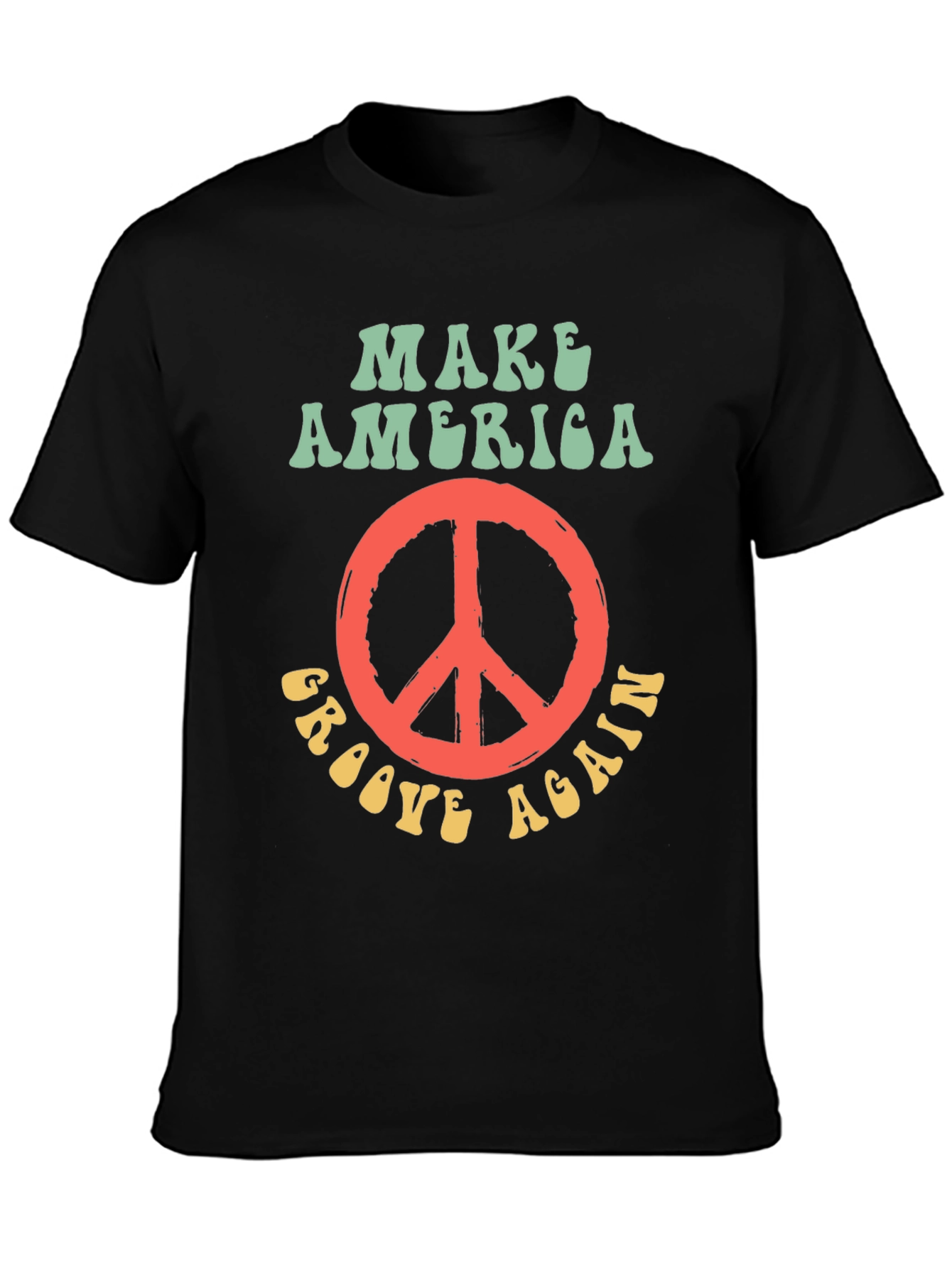 Groovy Peace Sign T-Shirt - Make America Groove Again