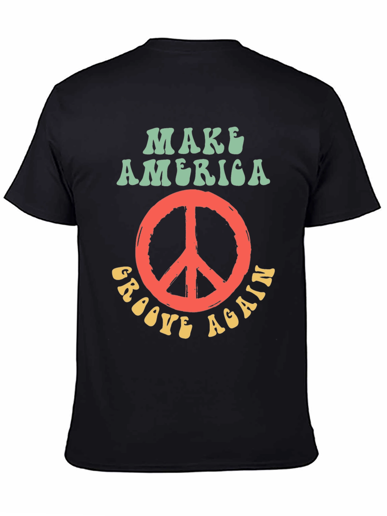 Groovy Peace Sign T-Shirt - Make America Groove Again