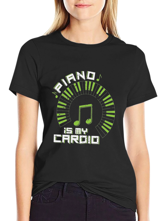 Piano is My Cardio Graphic Tee