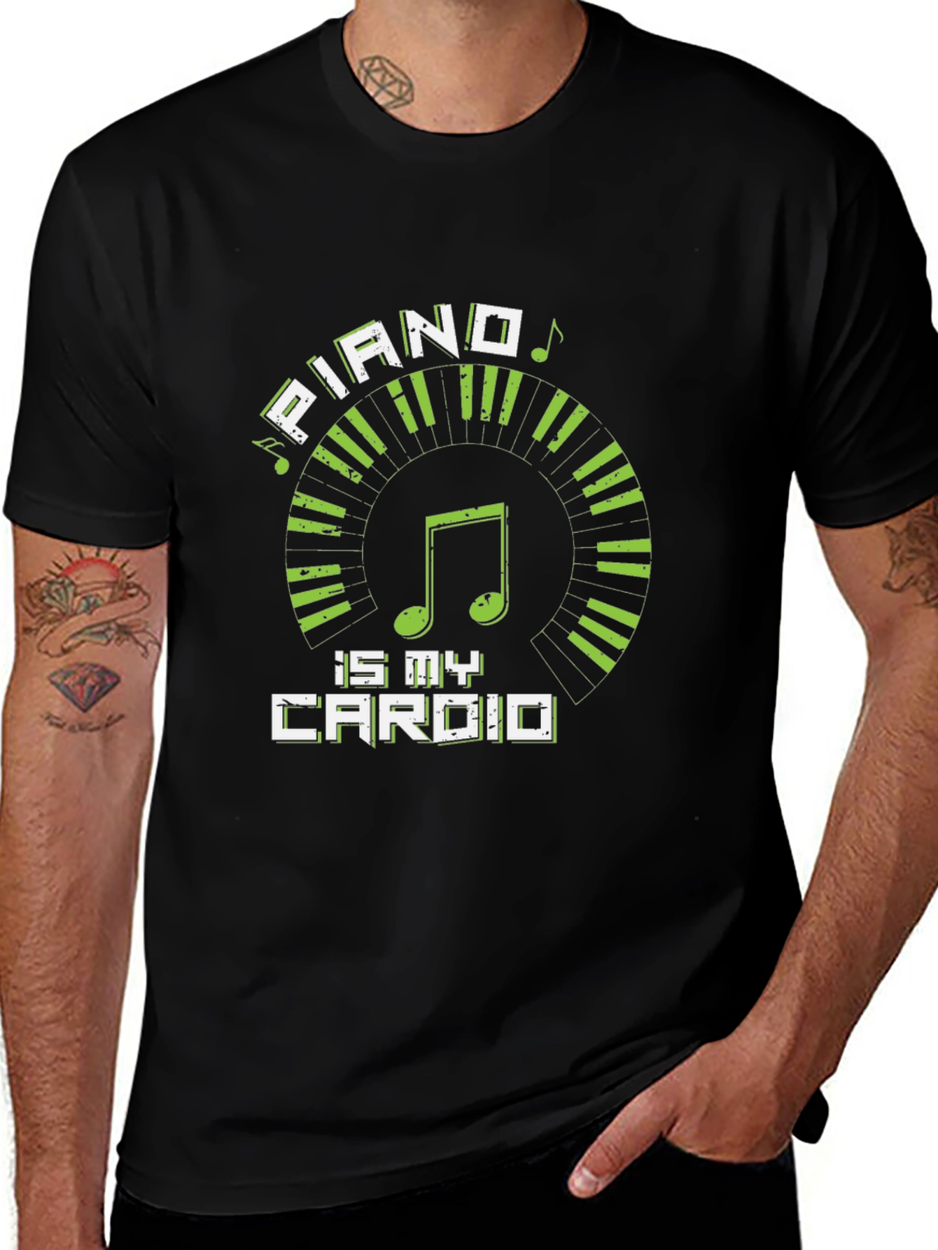 Piano is My Cardio Graphic Tee