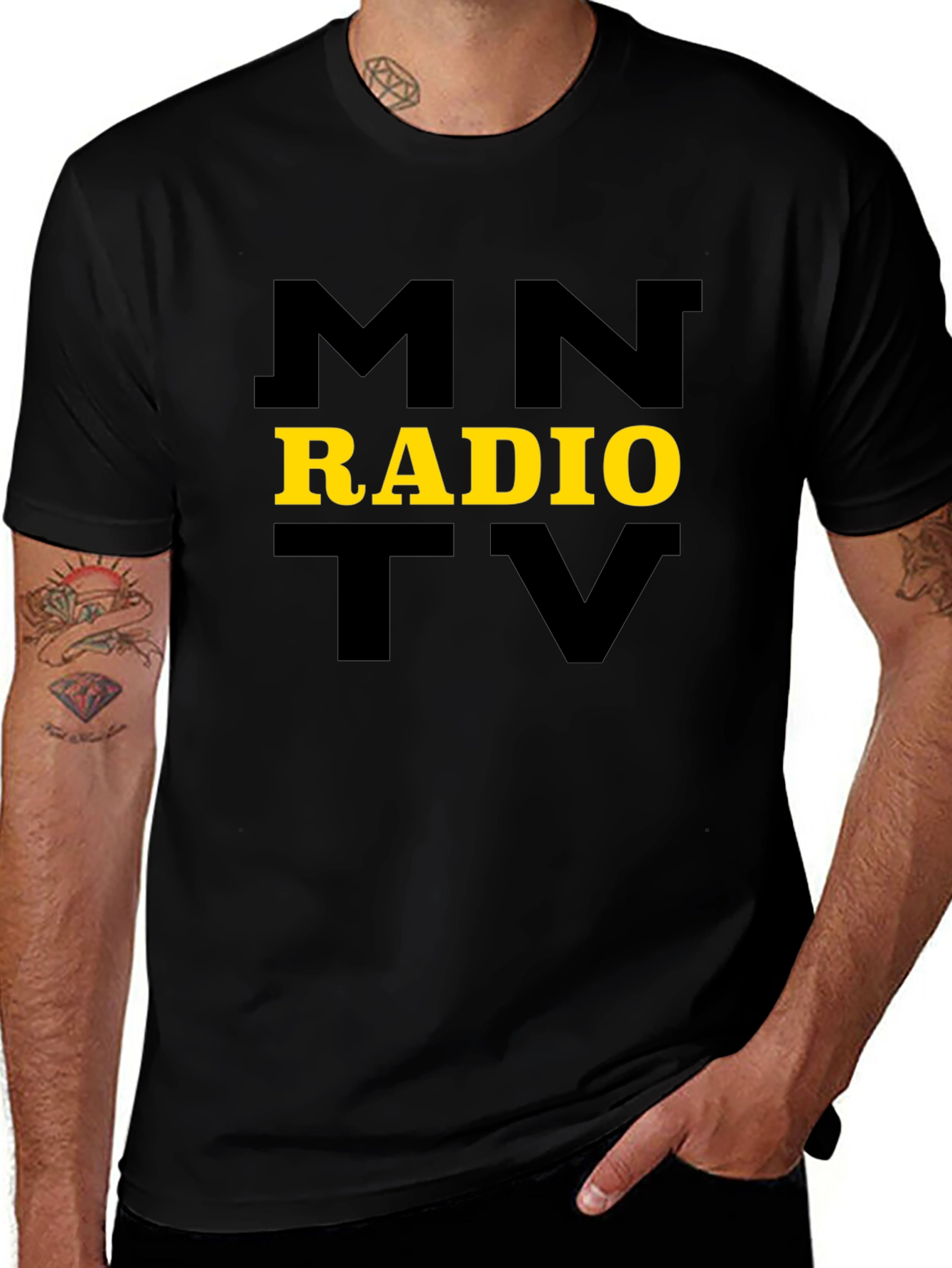 MNT Radio TV Graphic Tee - Black