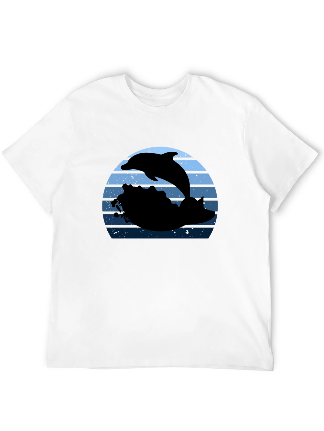 Dolphin Sunset Graphic T-Shirt