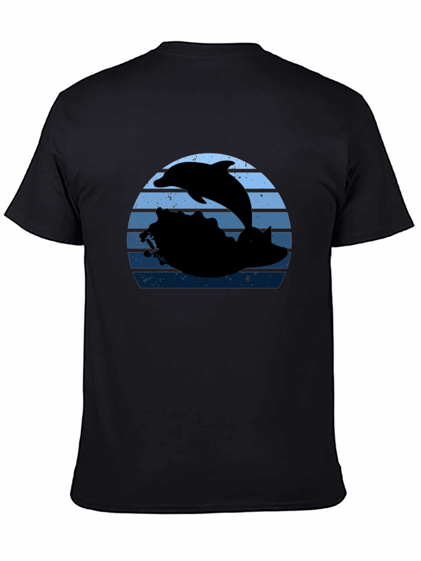 Dolphin Sunset Graphic T-Shirt