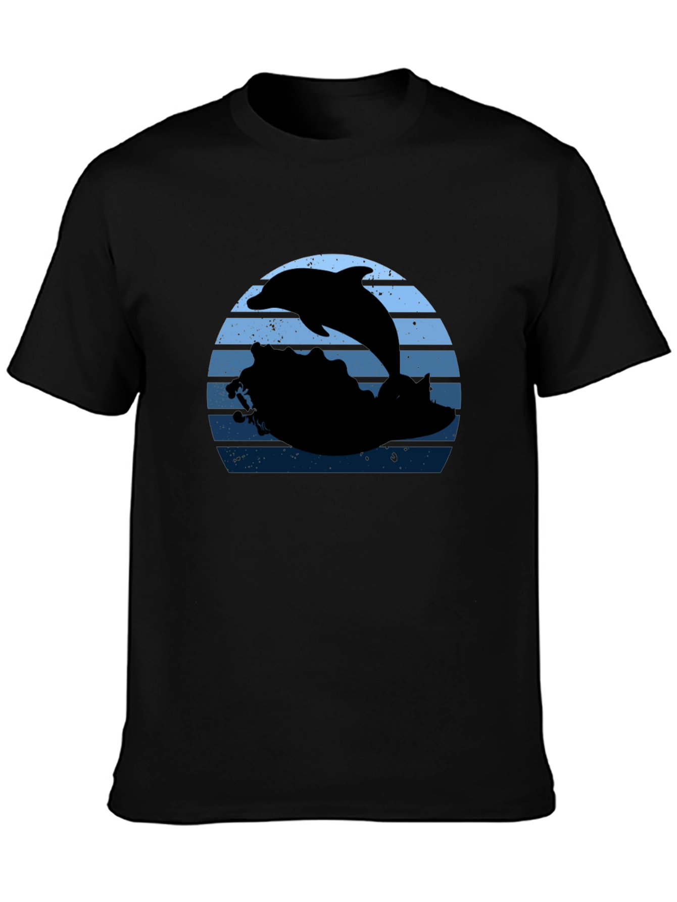 Dolphin Sunset Graphic T-Shirt
