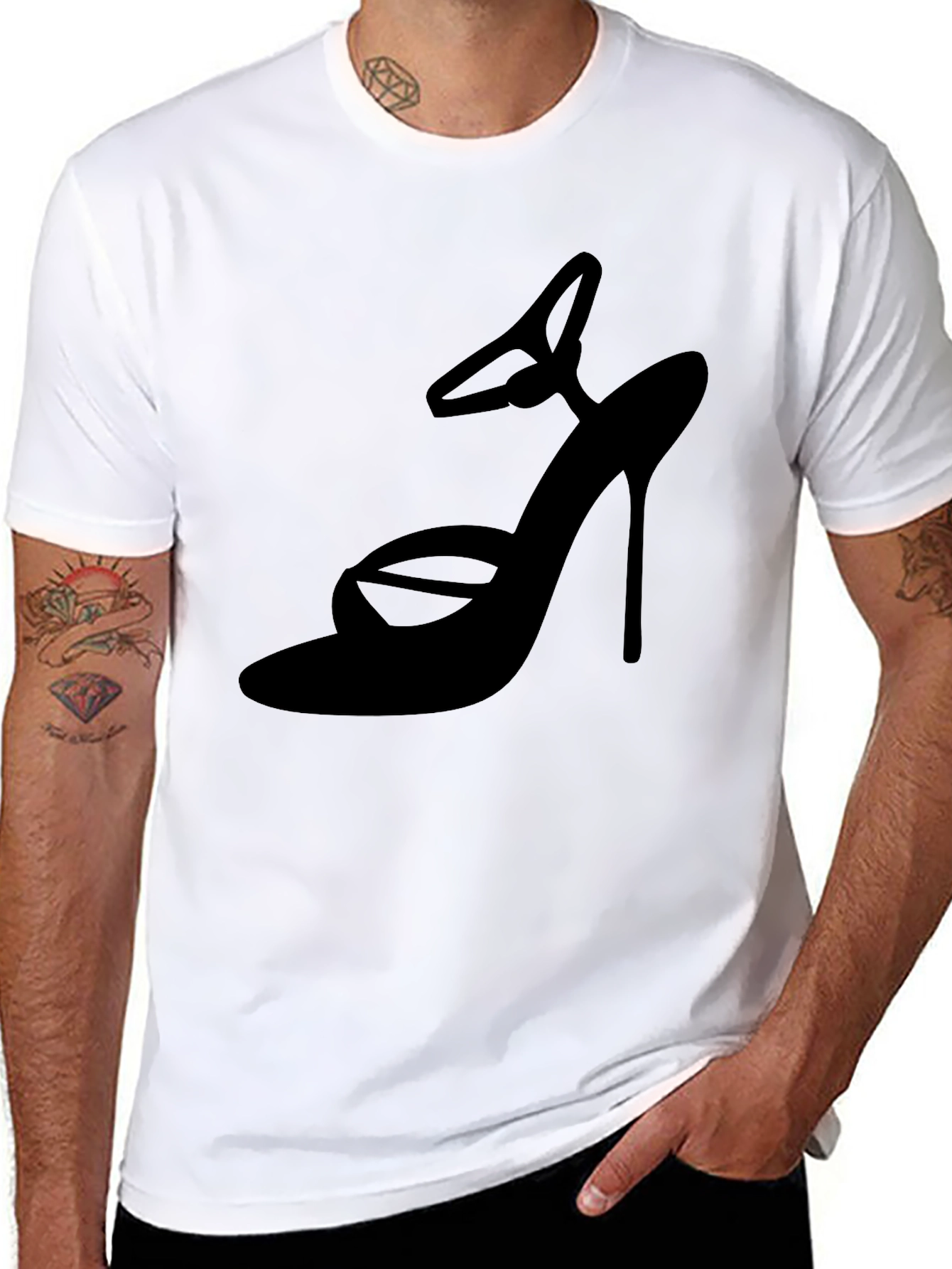 High Heel Graphic Tee - Stylish Fashion Top