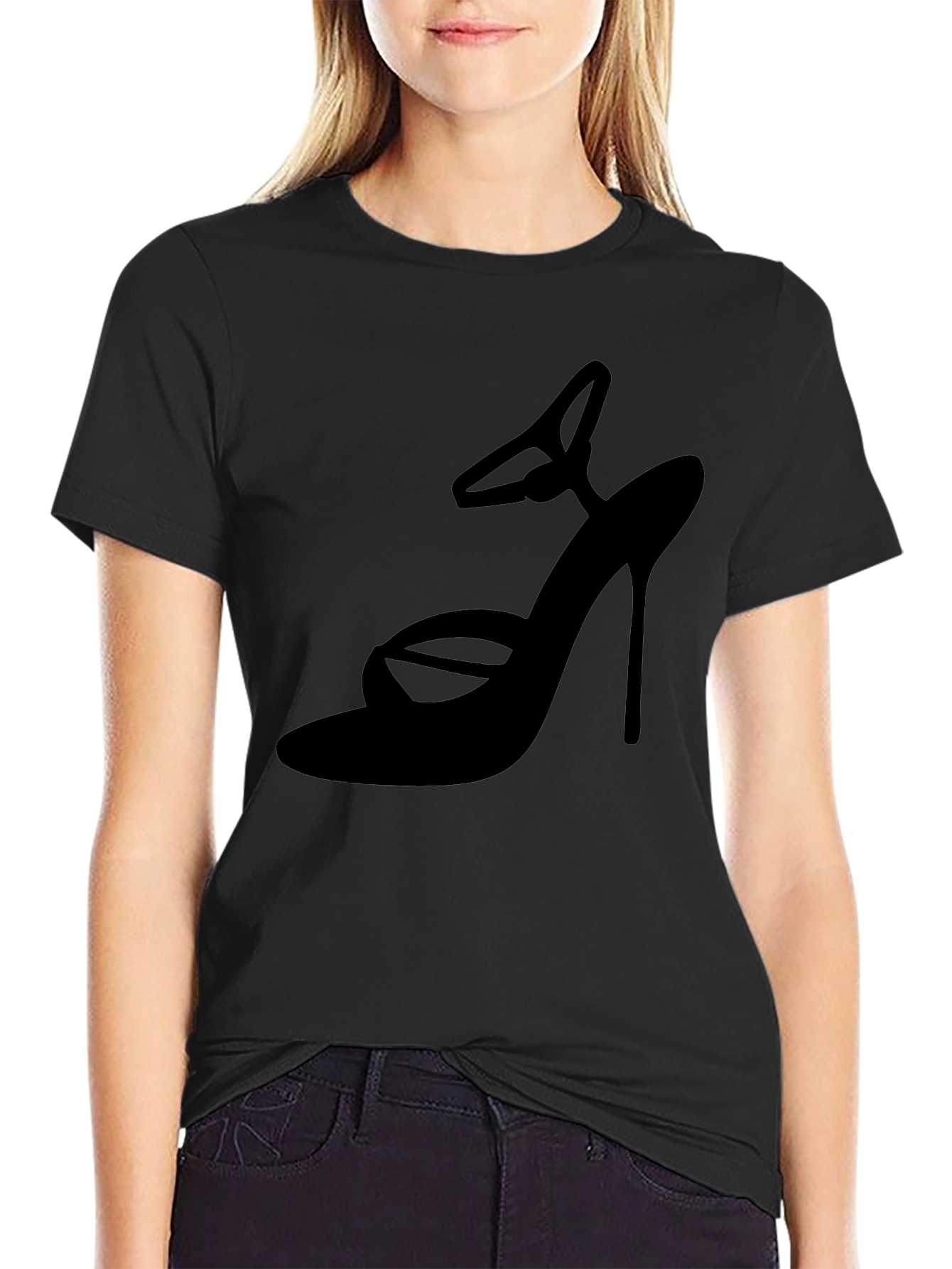 High Heel Graphic Tee - Stylish Fashion Top