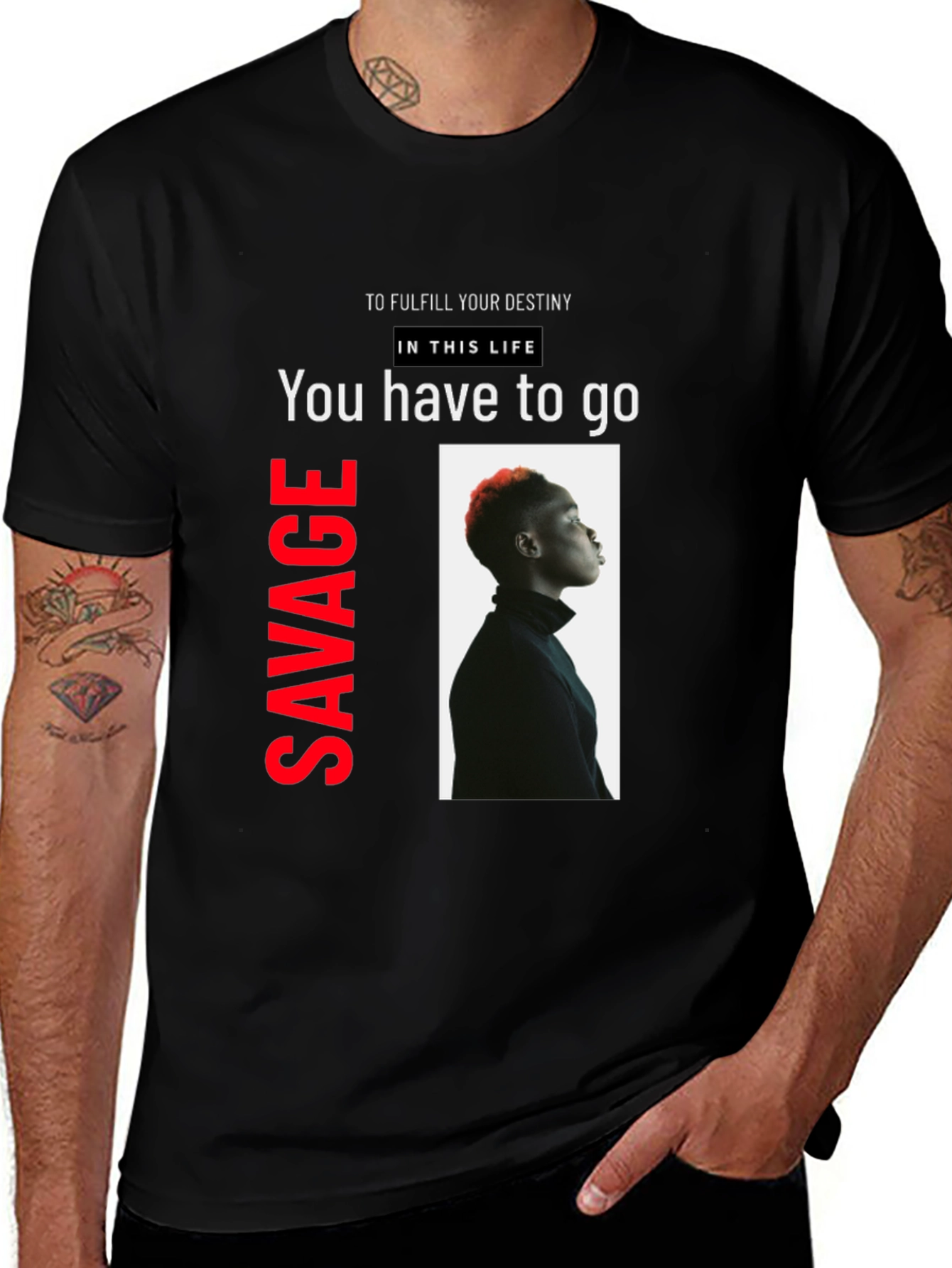 Savage Destiny Tee - Bold Graphic T-Shirt
