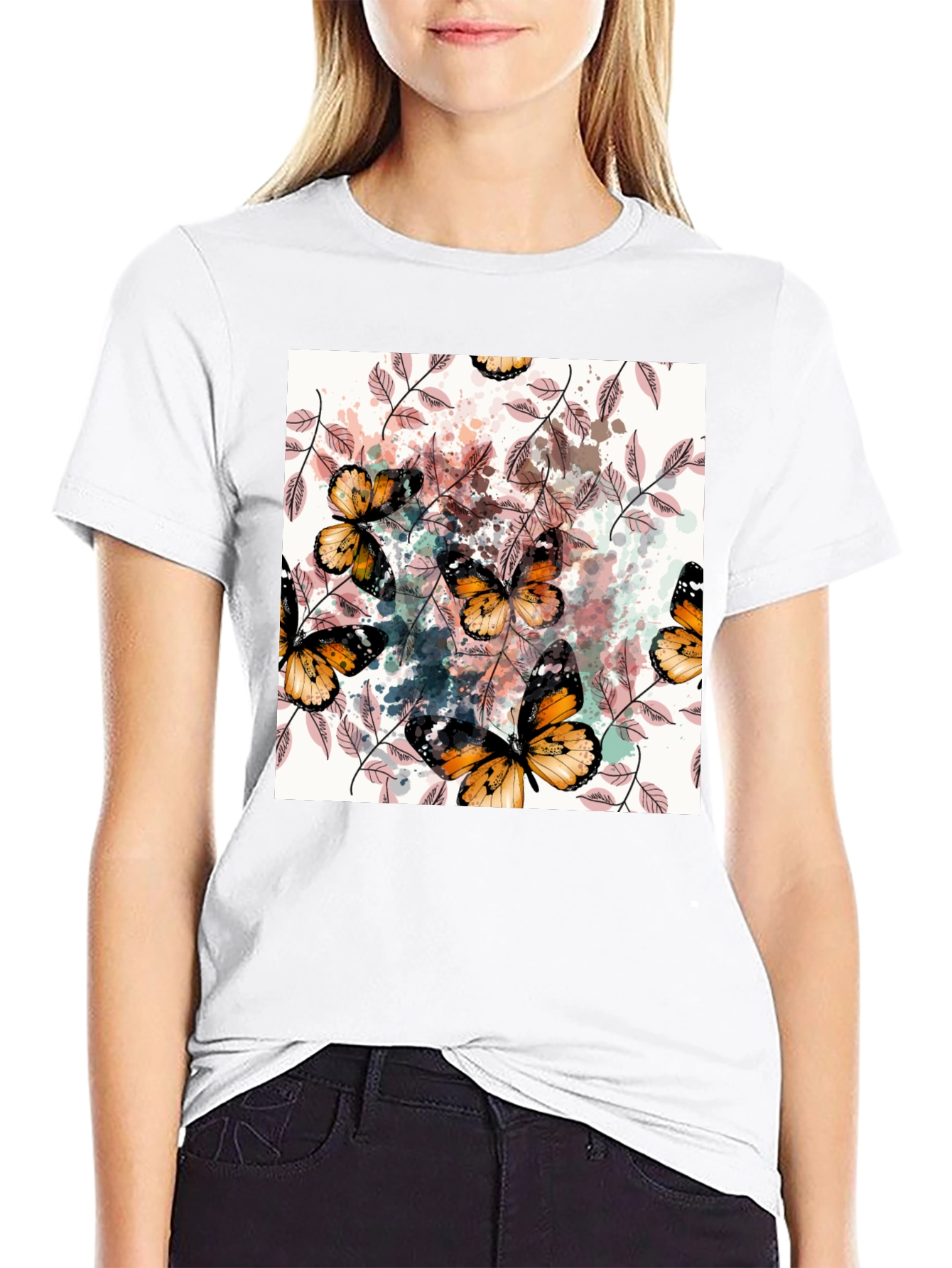 Butterfly Watercolor Graphic Tee