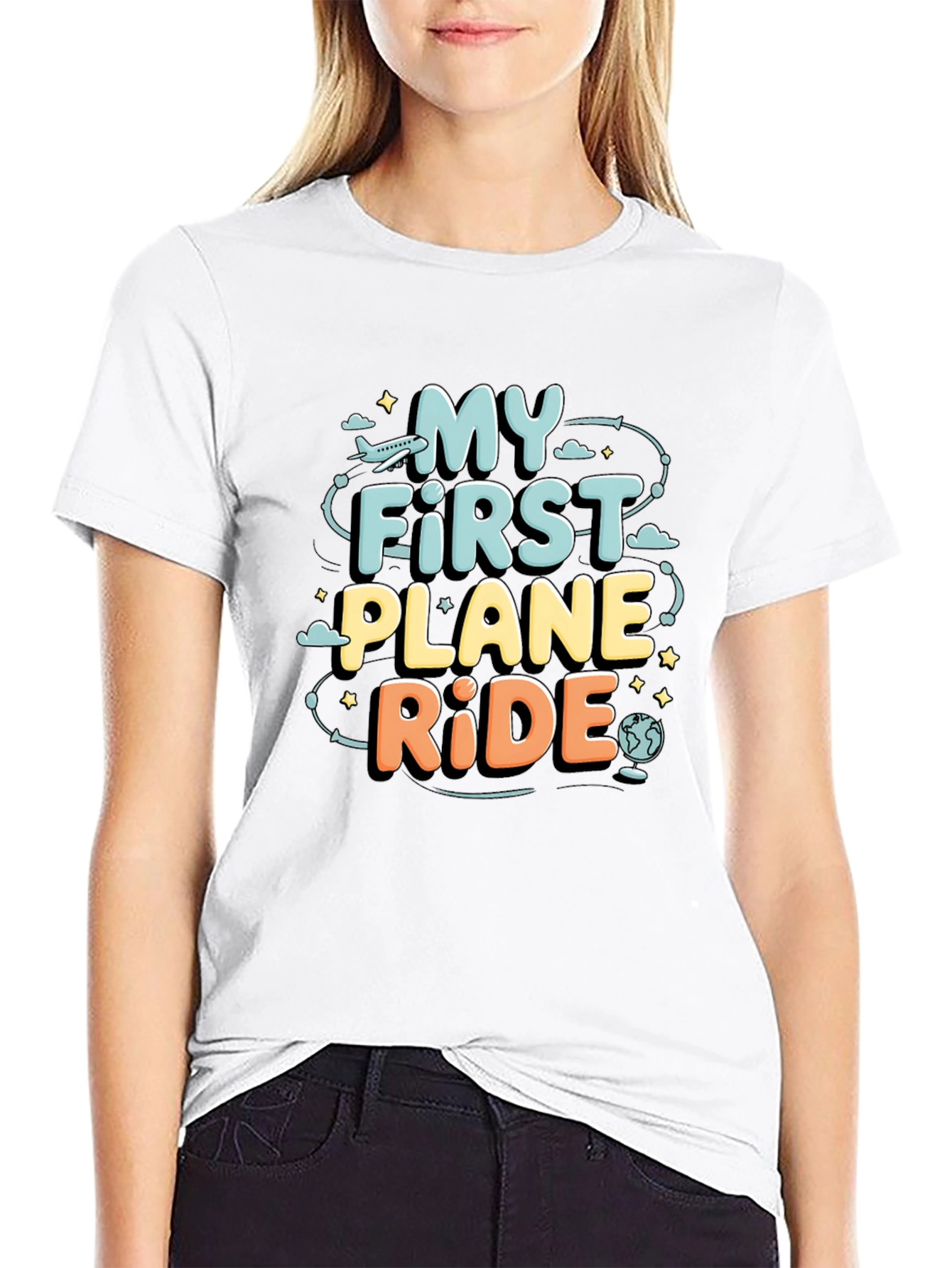 My First Plane Ride Graphic Tee - Travel T-Shirt