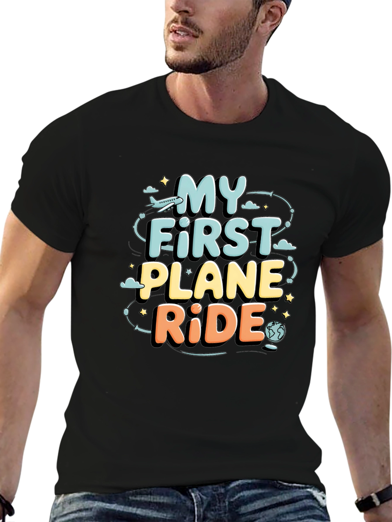 My First Plane Ride Graphic Tee - Travel T-Shirt