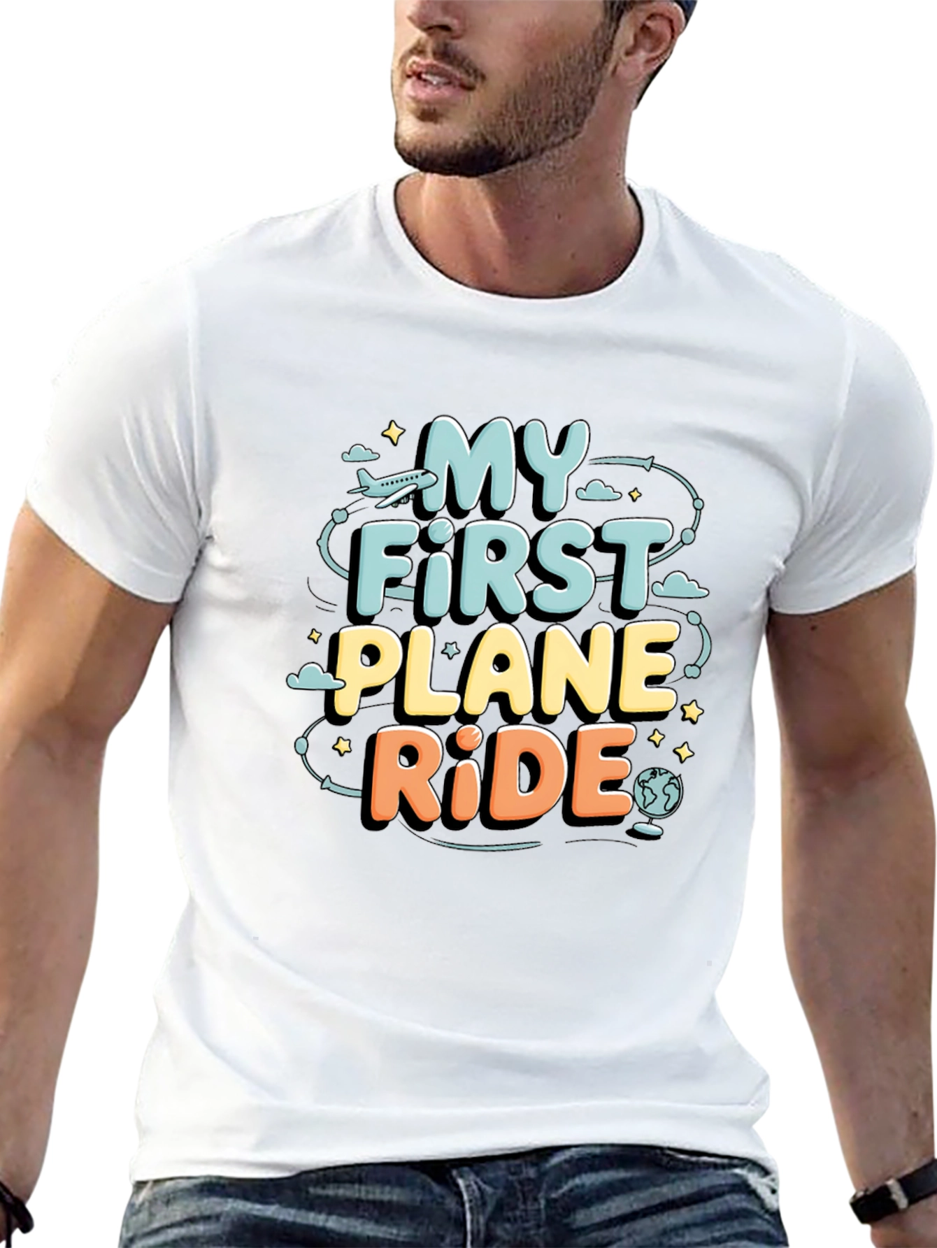 My First Plane Ride Graphic Tee - Travel T-Shirt