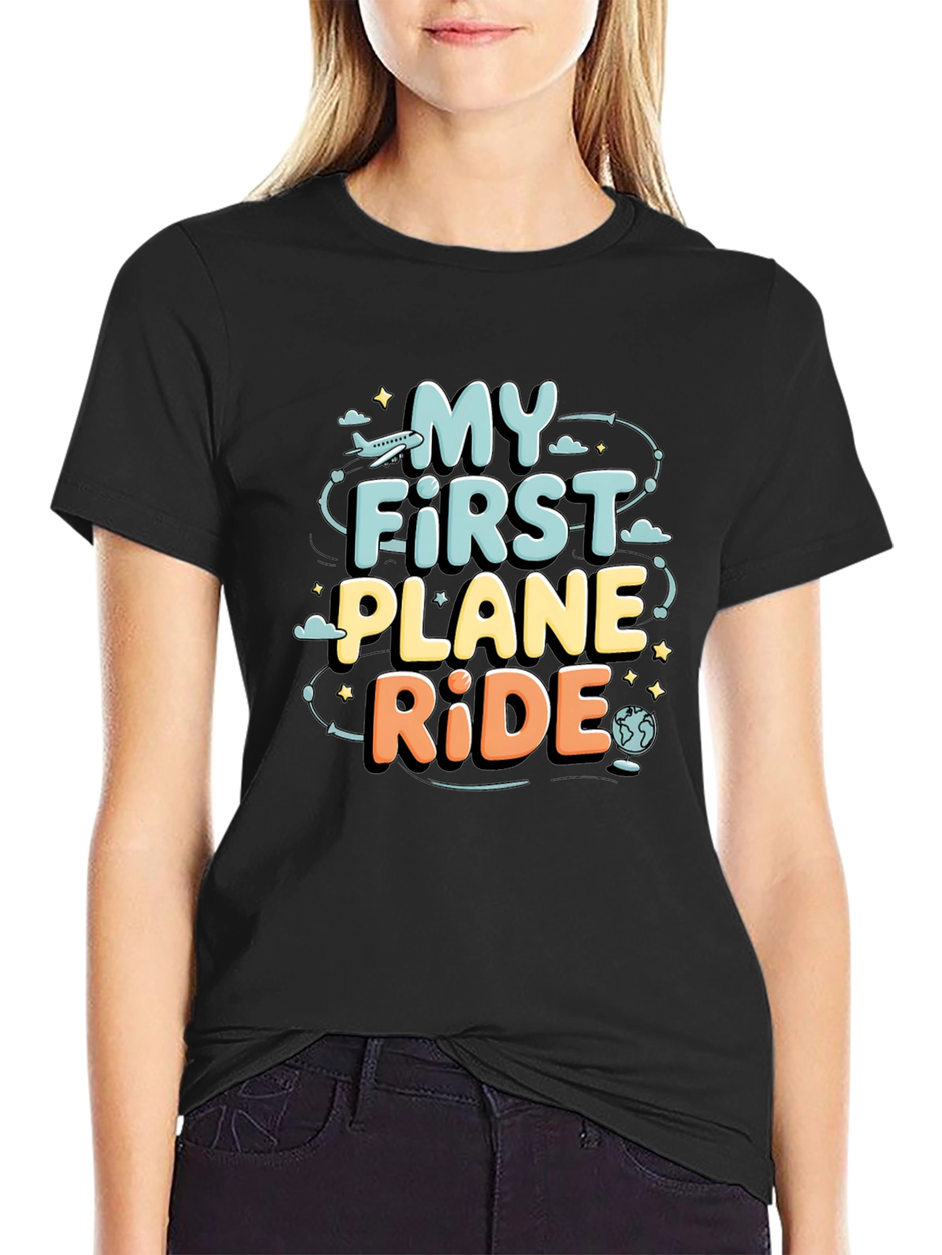 My First Plane Ride Graphic Tee - Travel T-Shirt