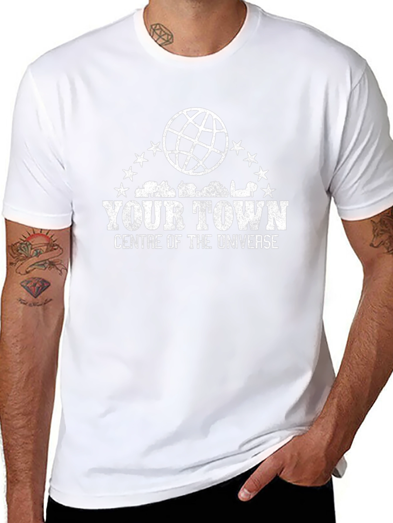 Your Town Centre of the Universe Black T-Shirt