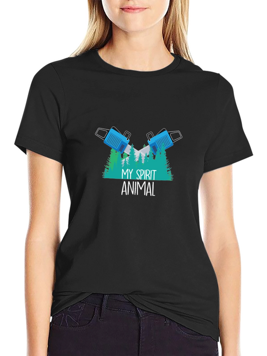 My Spirit Animal Lumberjack Chainsaw Graphic T-Shirt
