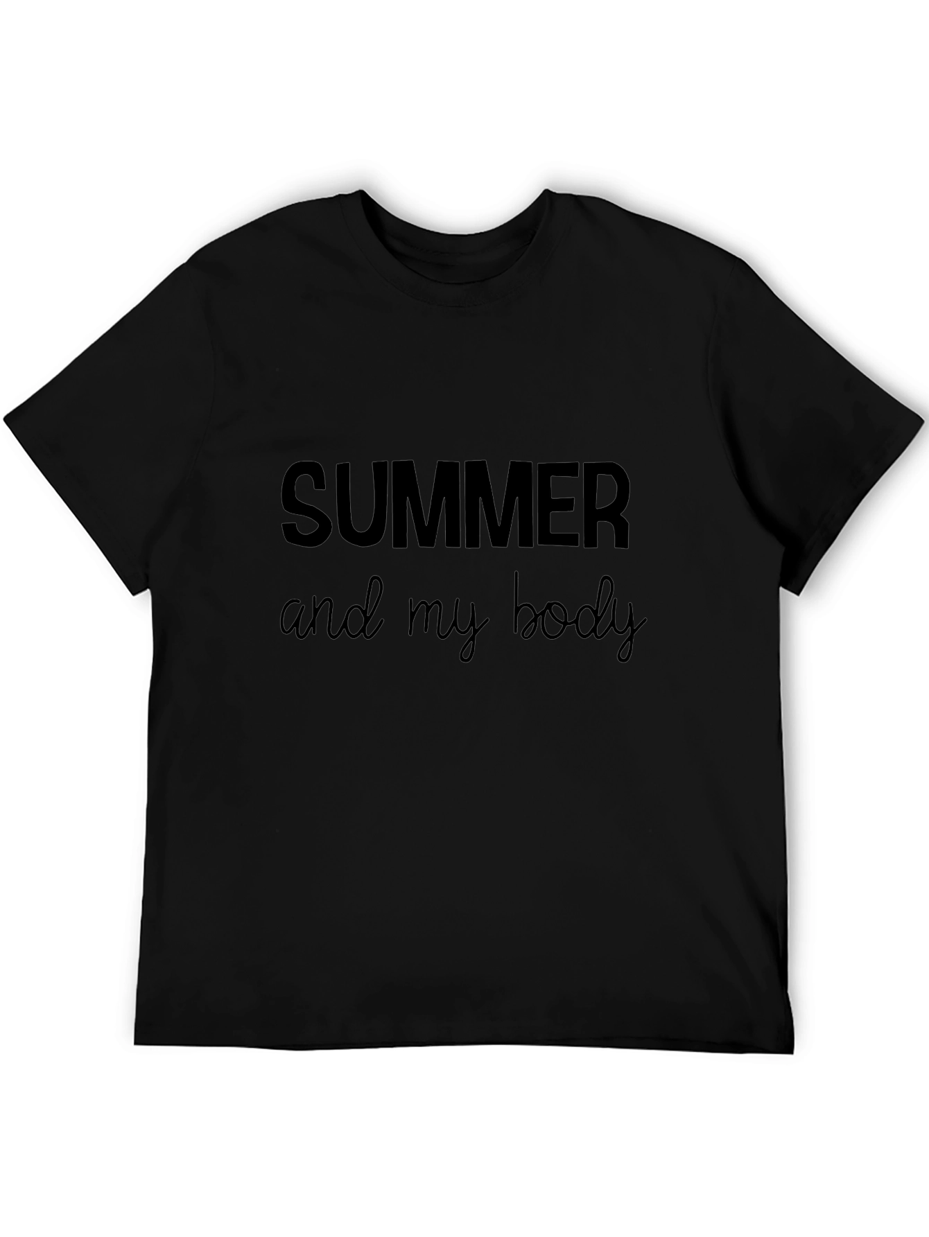 Summer Body Black Graphic Tee