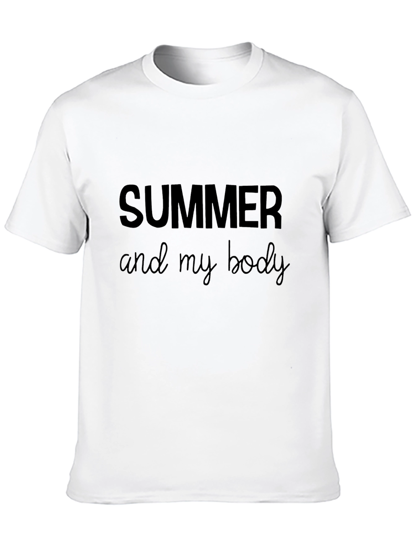 Summer Body Black Graphic Tee