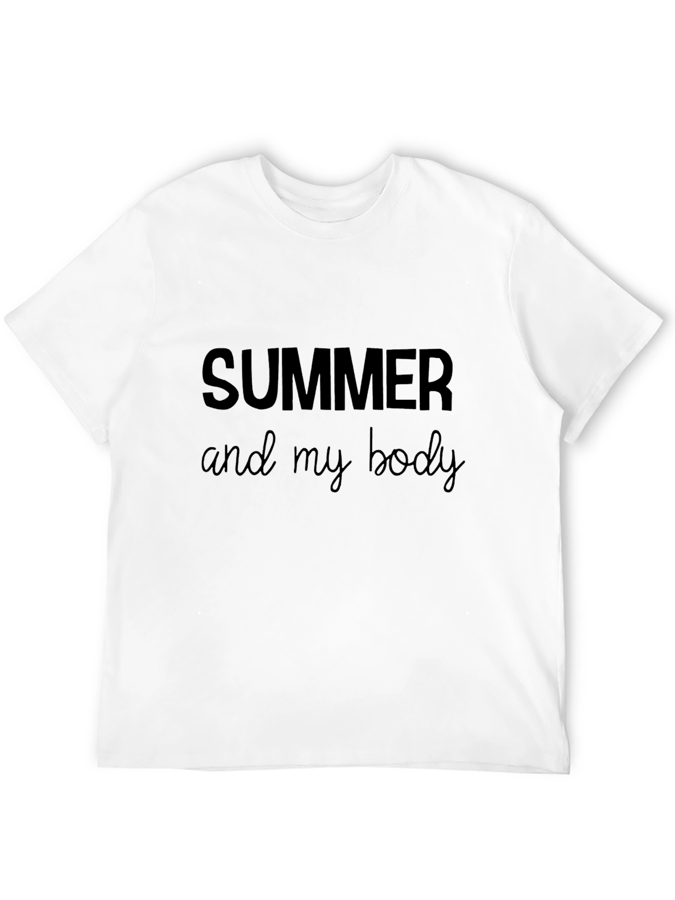 Summer Body Black Graphic Tee