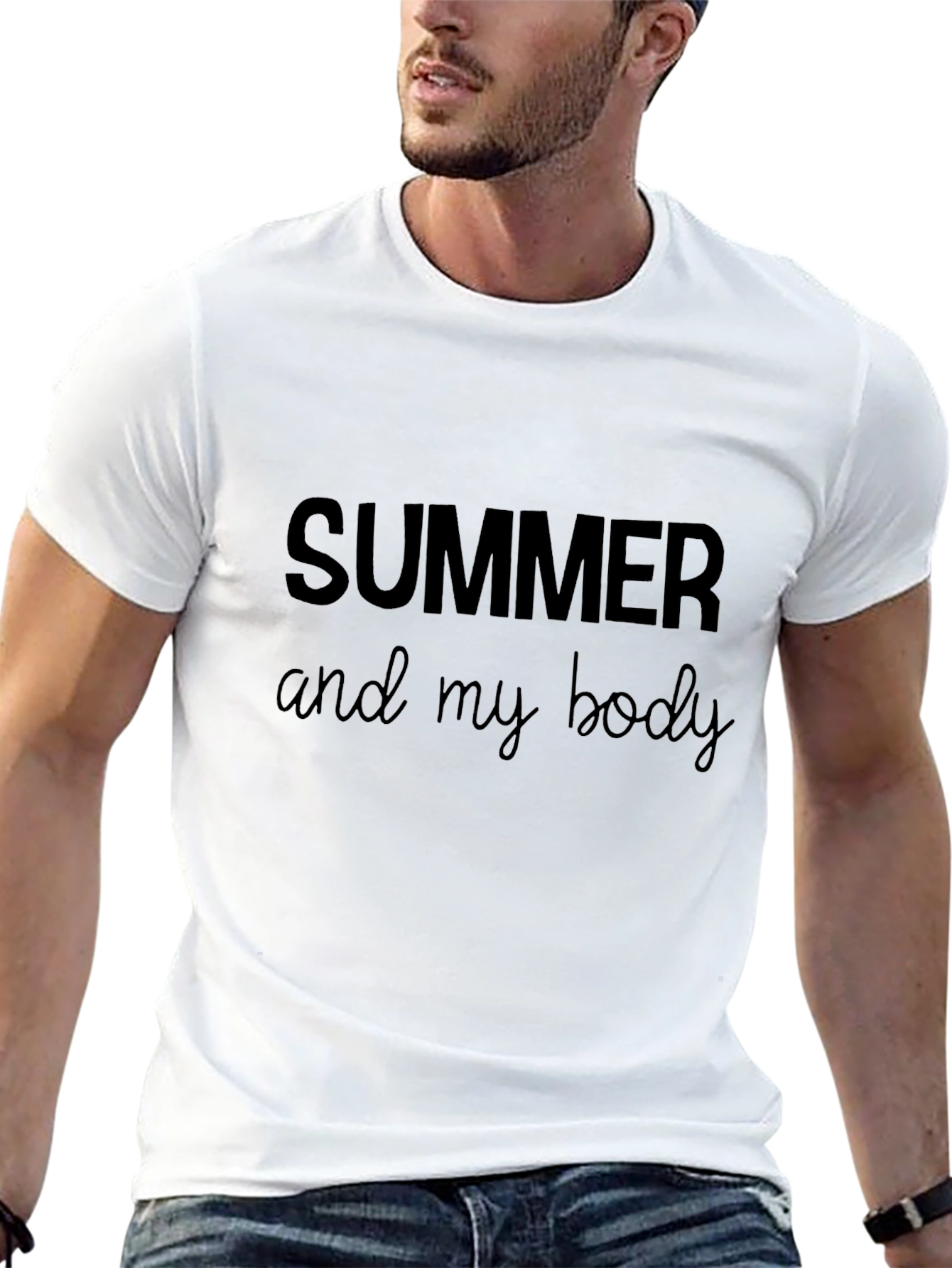 Summer Body Black Graphic Tee